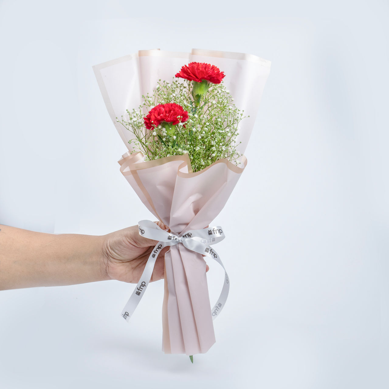 FNP Elegant Red Carnations Flower Bouquet