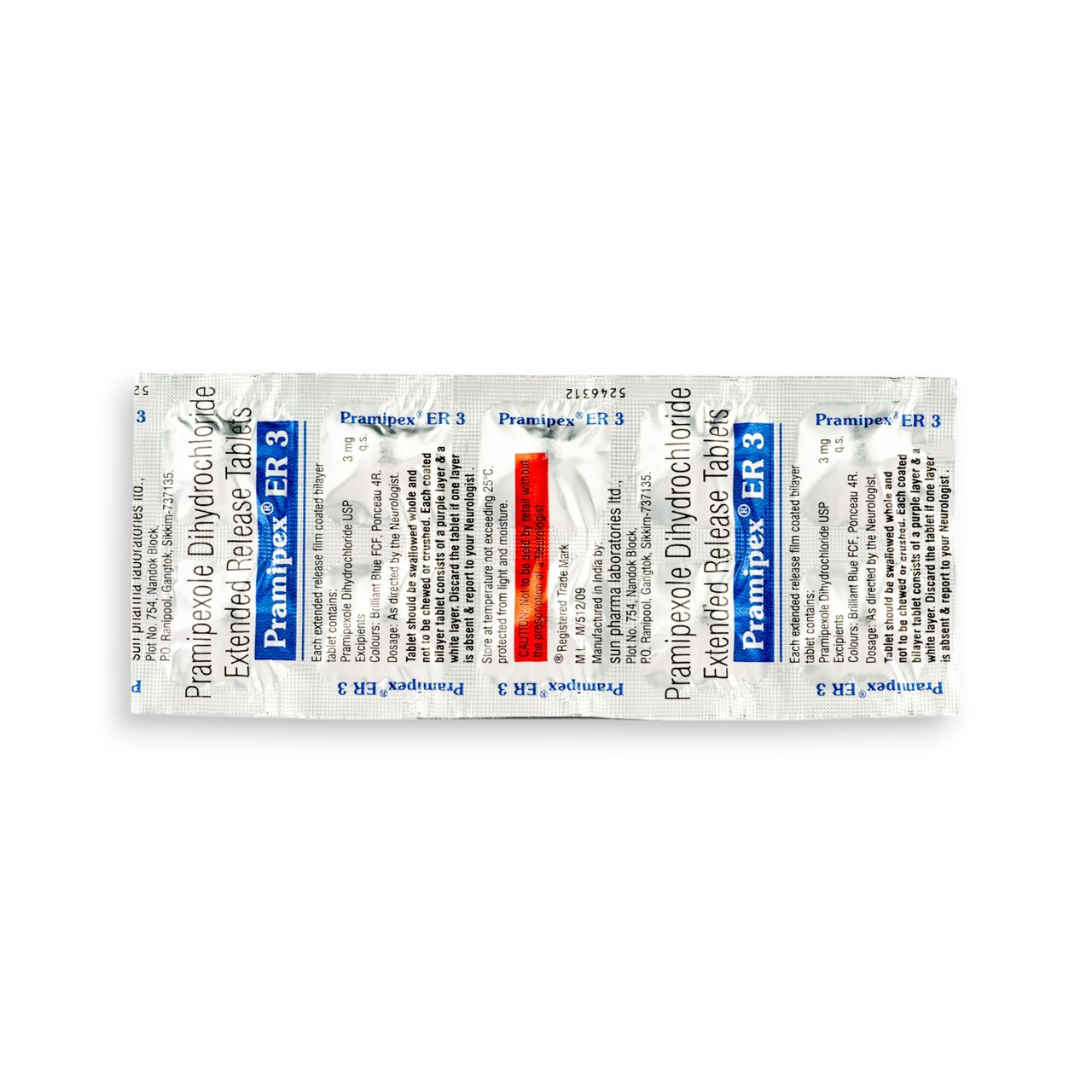 Pramipex ER 3 Tablet