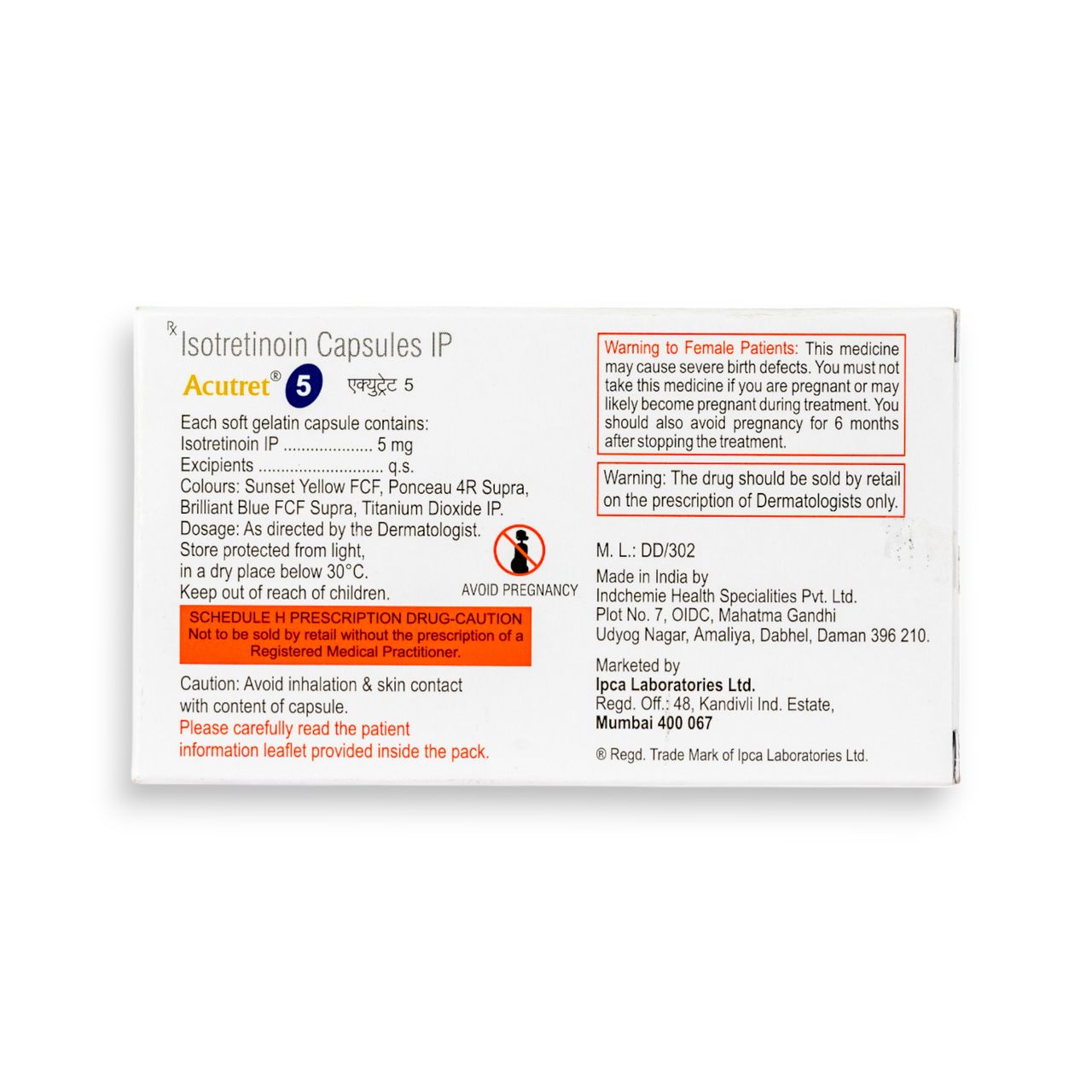 Acutret 5 Capsules