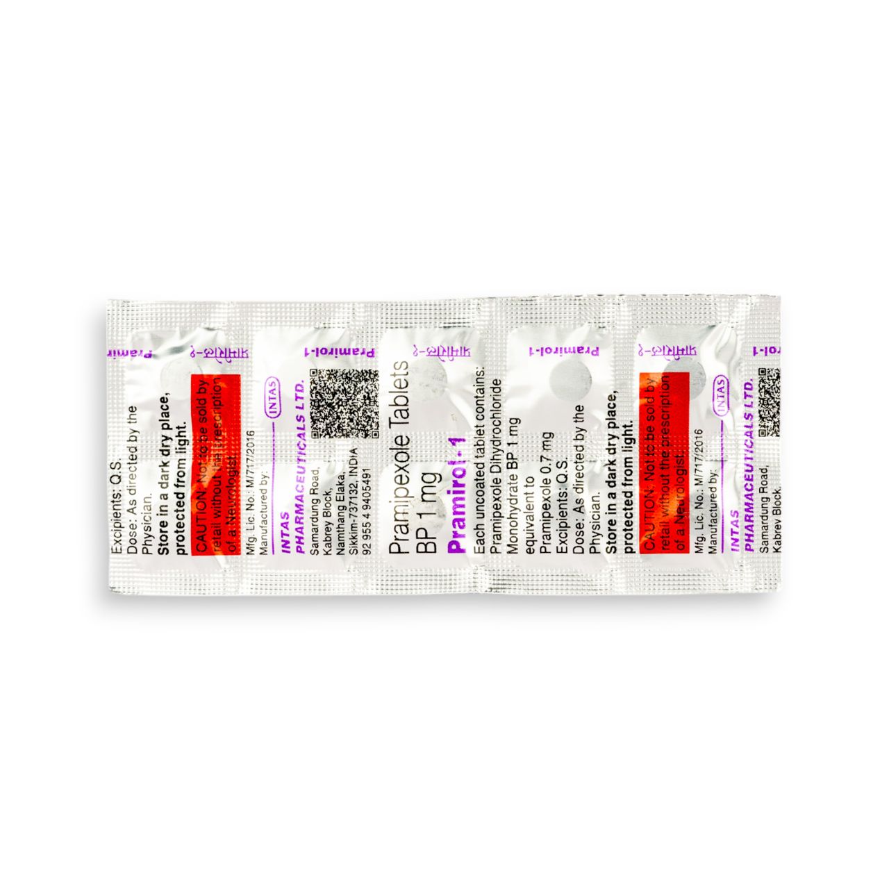 Pramirol-1 Tablets