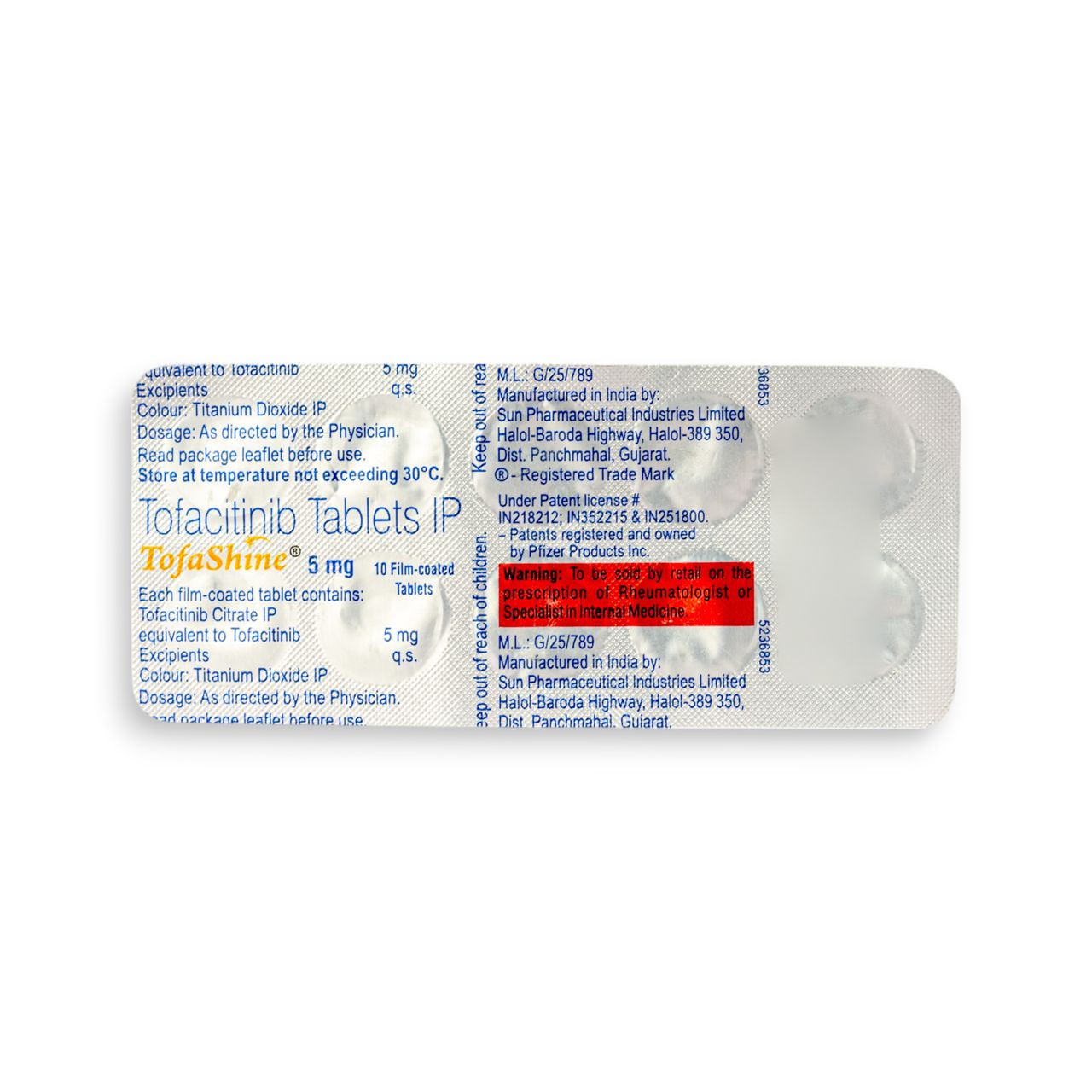 Tofashine 5Mg Tablets