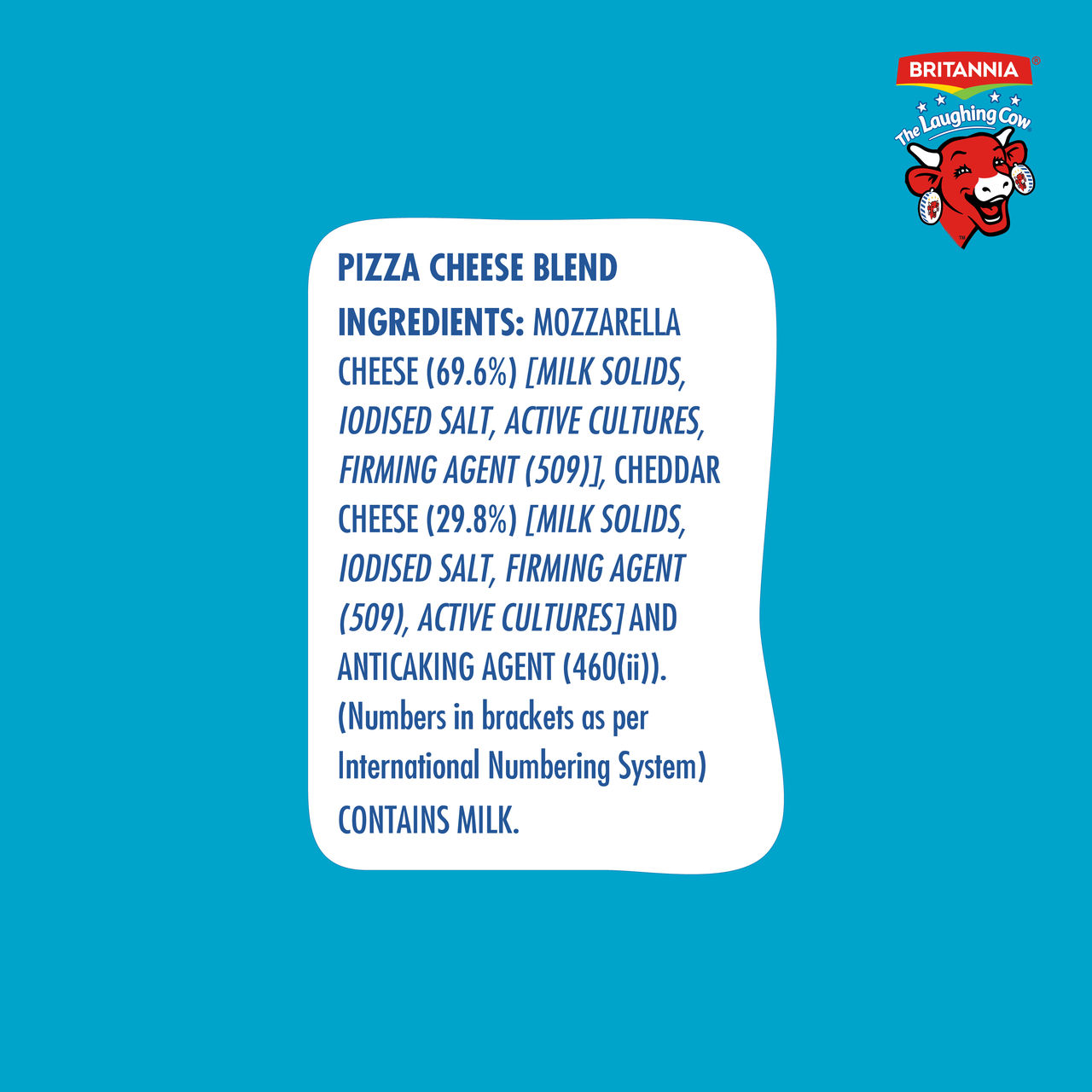 Britannia The Laughing Cow Cheese Diced Pizza
