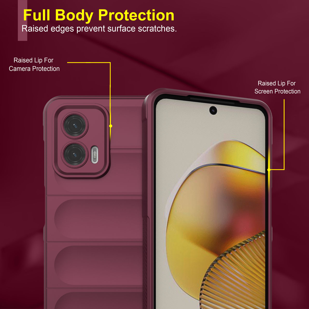 Zapcase Back Cover for Motorola G73 5G | Magic-Plum