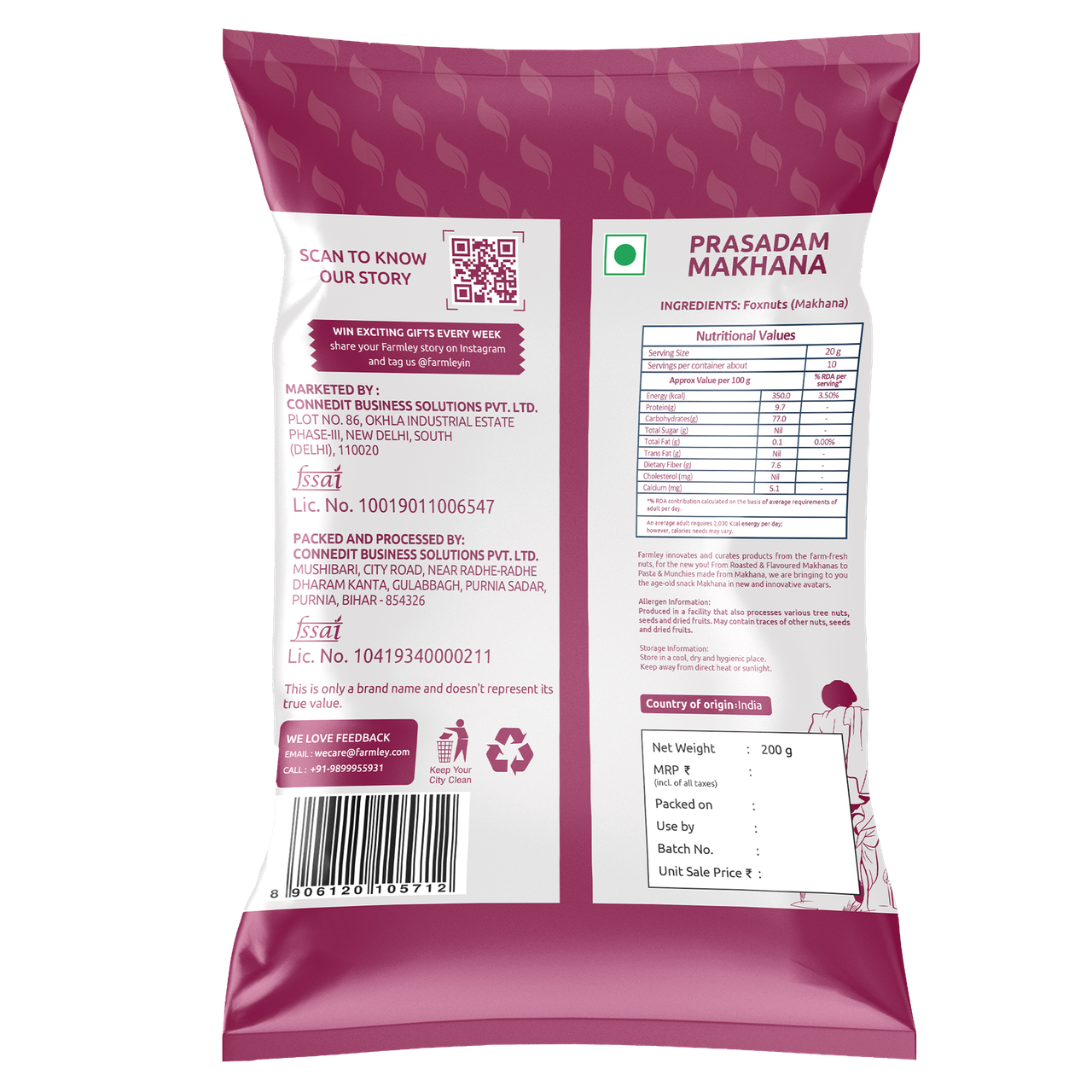 Farmley Prasadam Makhana | Foxnuts