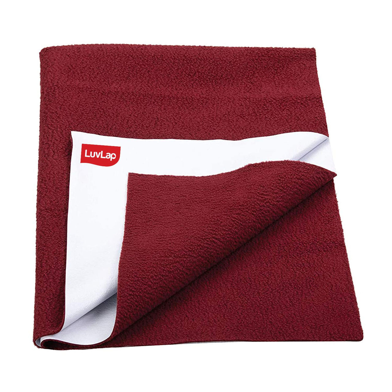 LuvLap Instadry Anti - Piling Dry Sheet Mat For Kids | Maroon