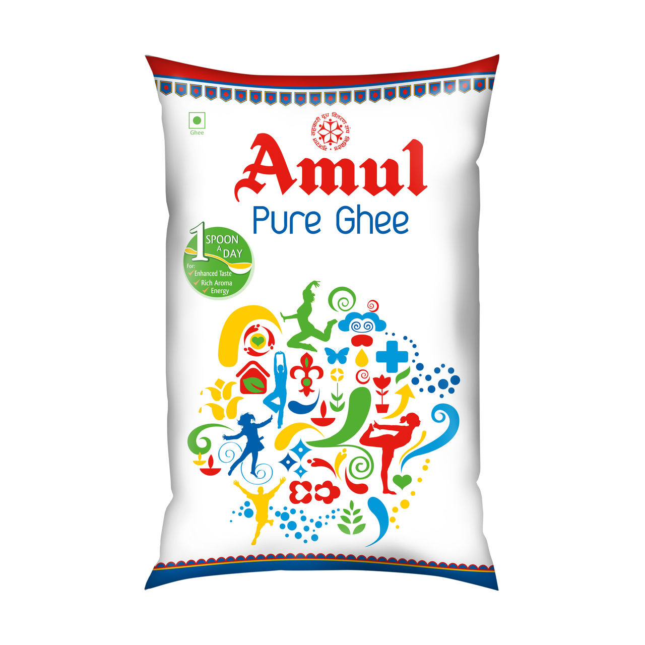 Amul Pure Ghee Pouch 1 l Combo