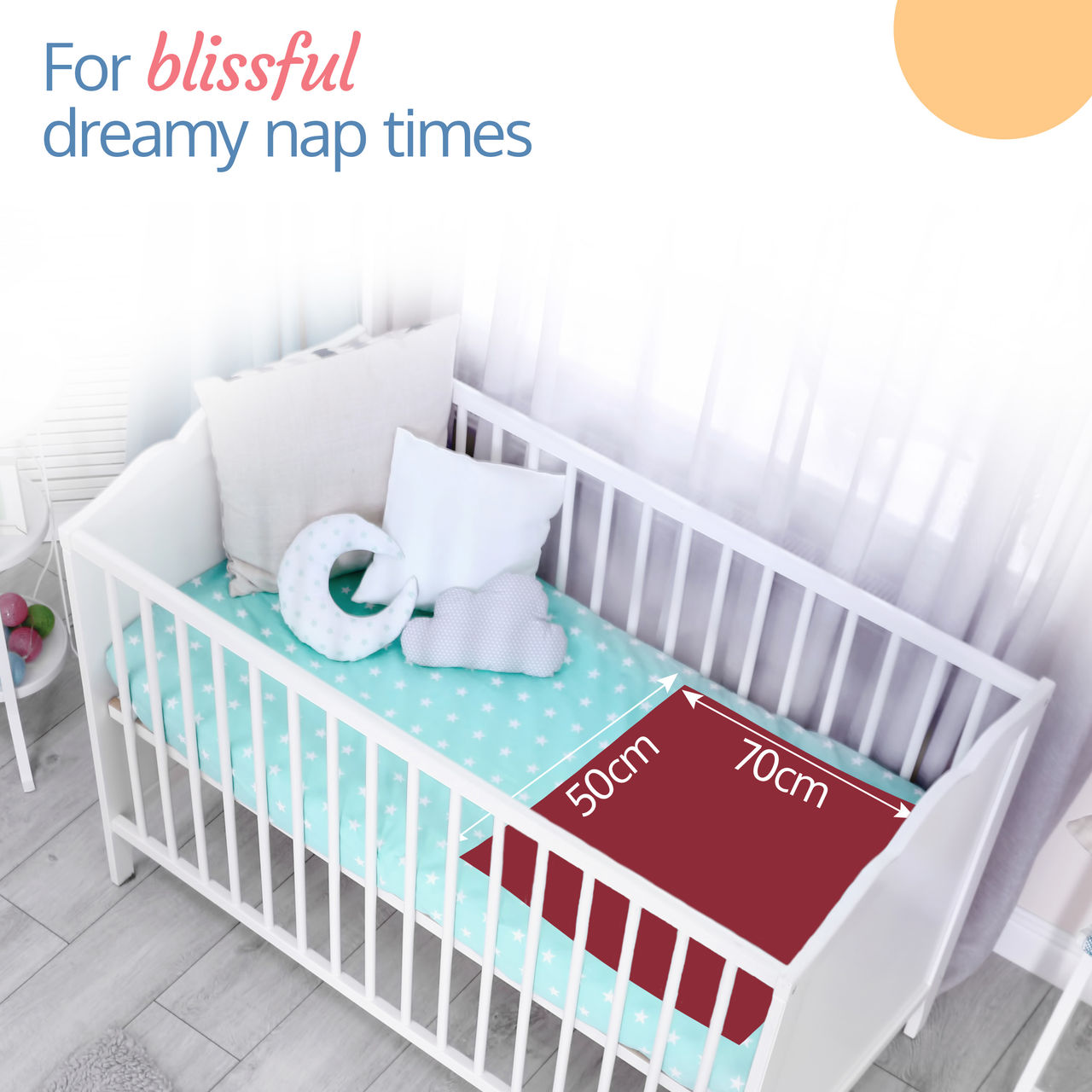 LuvLap Instadry Anti - Piling Dry Sheet Mat For Kids | Maroon