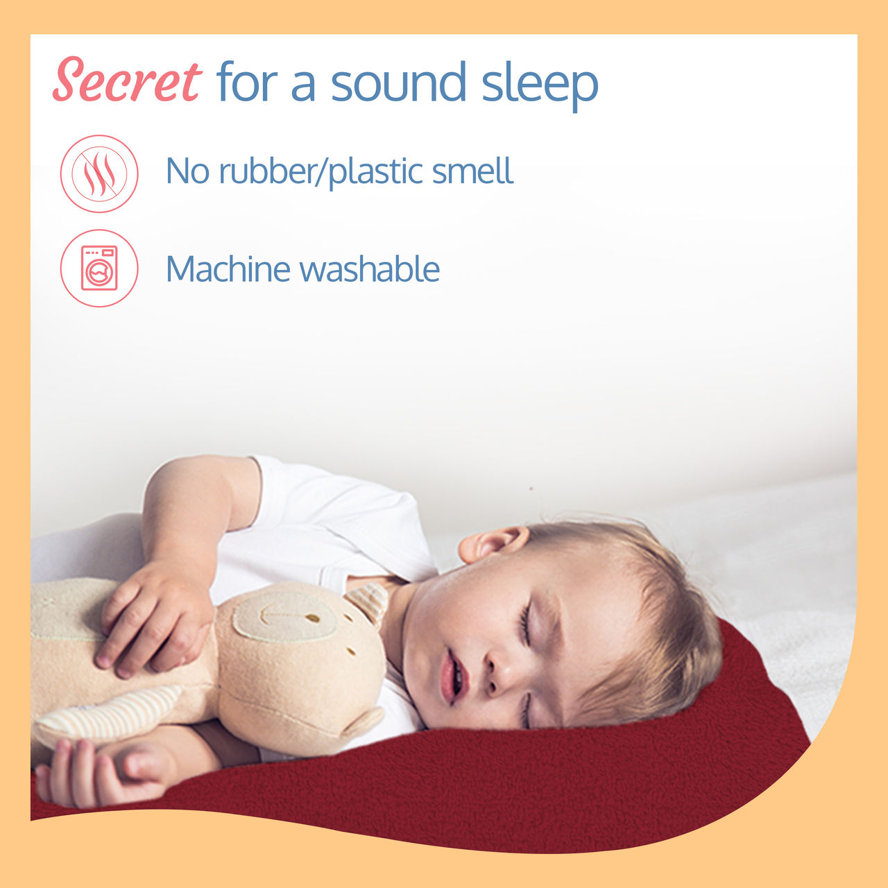 LuvLap Instadry Anti - Piling Dry Sheet Mat For Kids | Maroon
