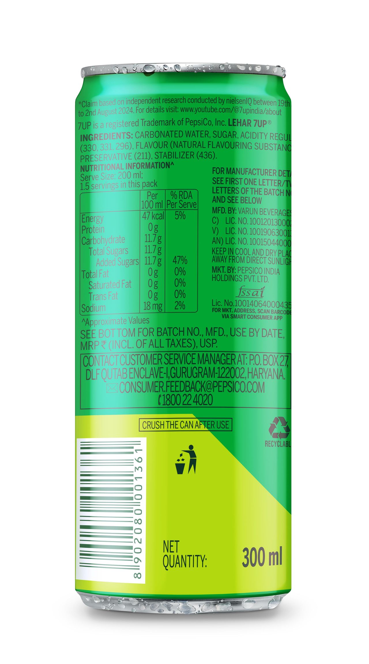 7 Up Soft Drink Can