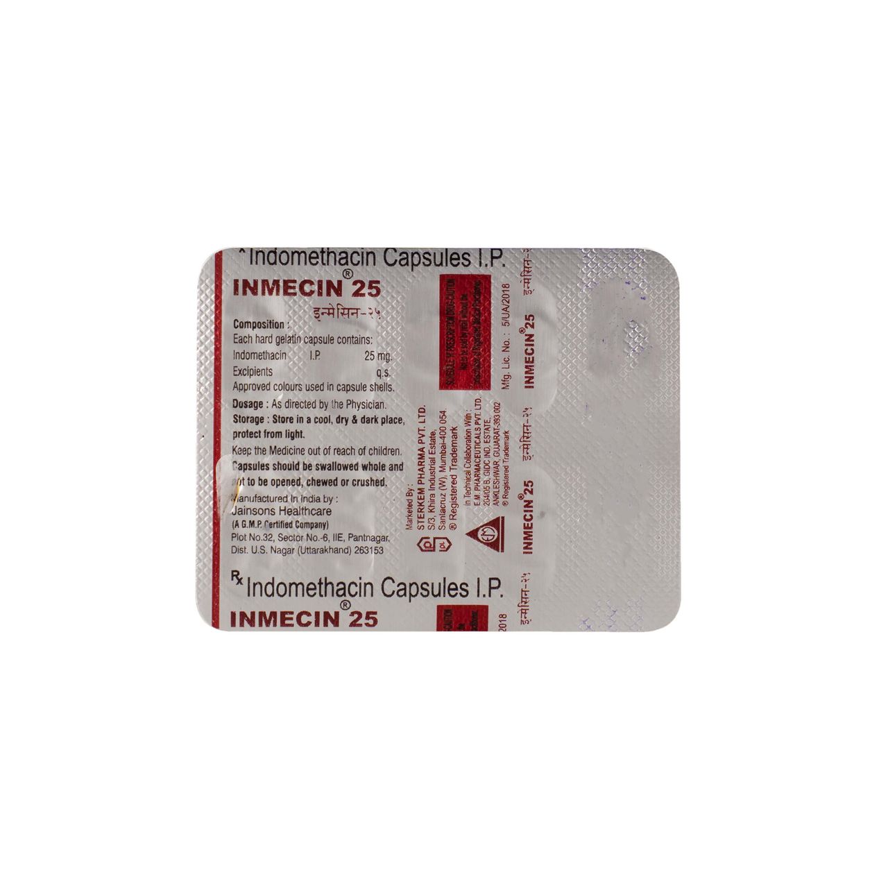 Inmecin 25 Capsules