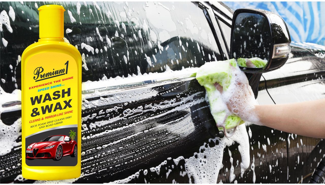 Premium1 Wash & Wax (200ml) & Gomechanic Multipurpose Lubricant Spray 400Ml-Advanced Formula For Rust Prevention (1pc) Combo