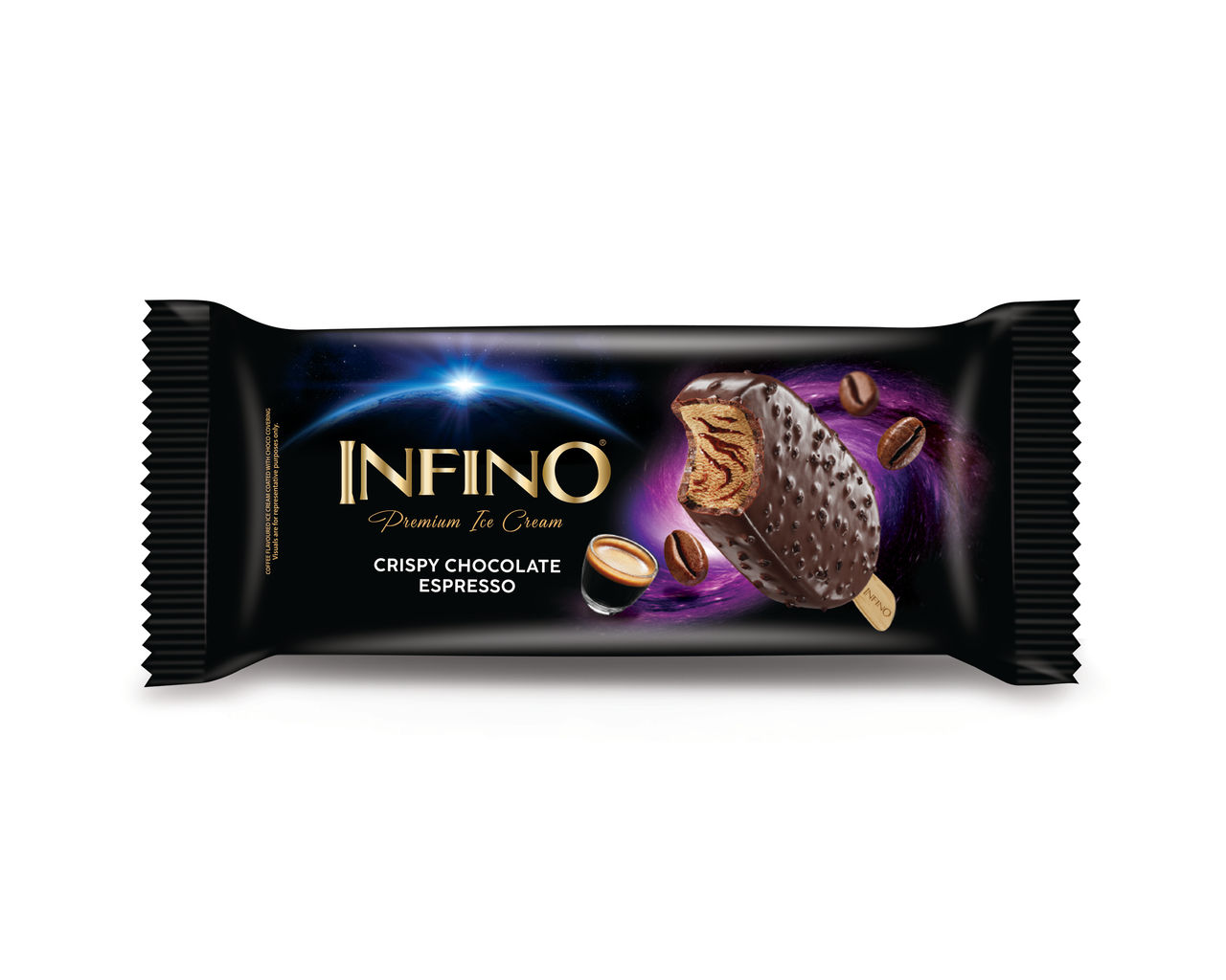 Infino Crispy Chocolate Espresso Ice Cream Stick 80 ml Combo