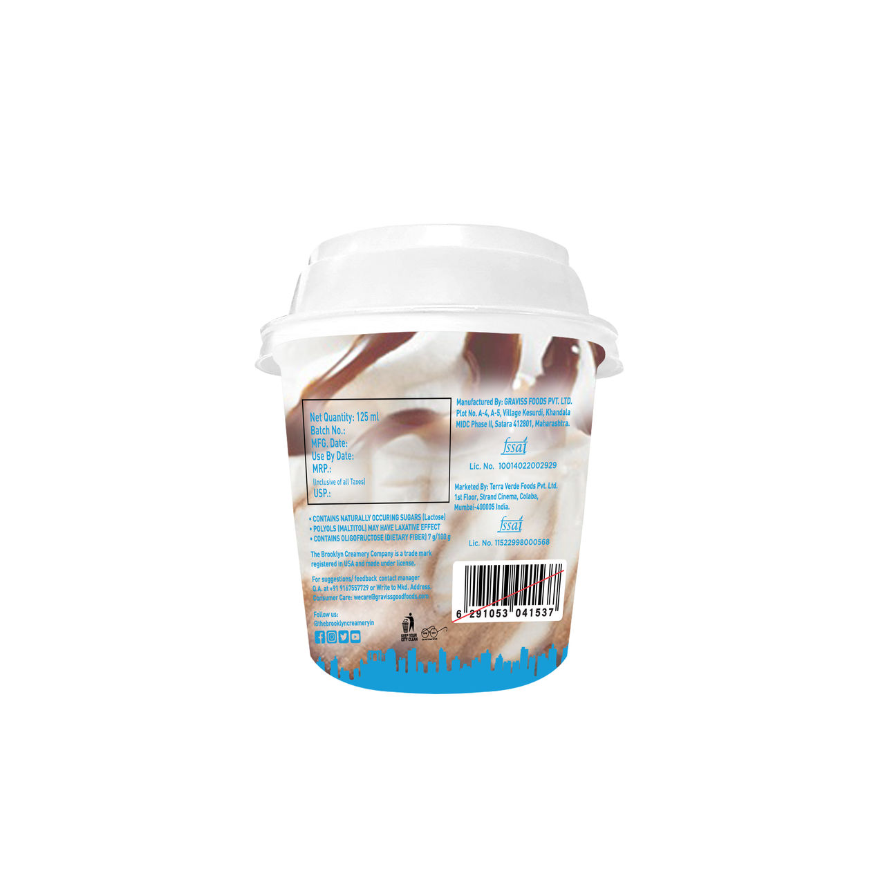 The Brooklyn Creamery Low Cal Choco Fudge Sundae