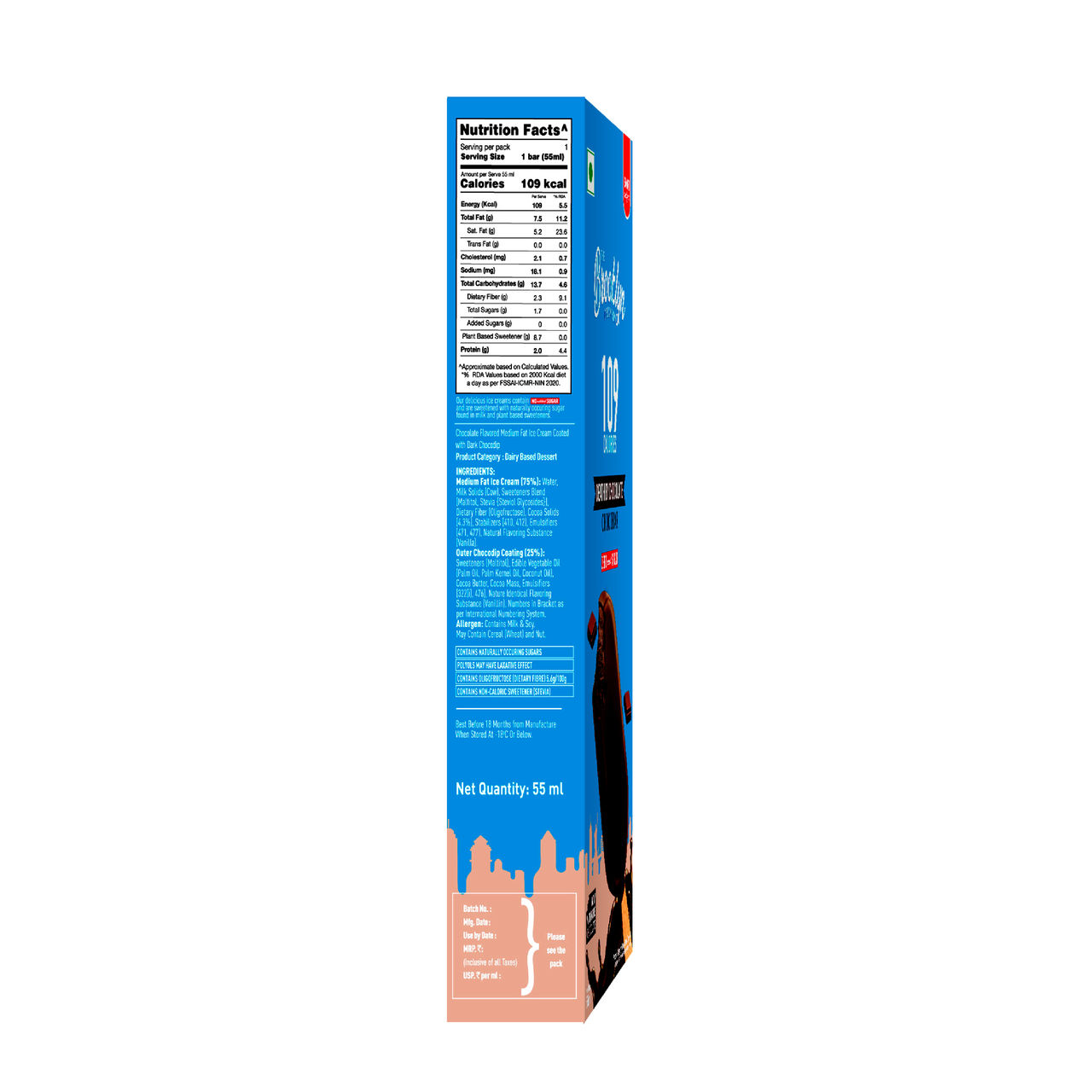 The Brooklyn Creamery Chocolate Chocobar (Zero Added Sugar)