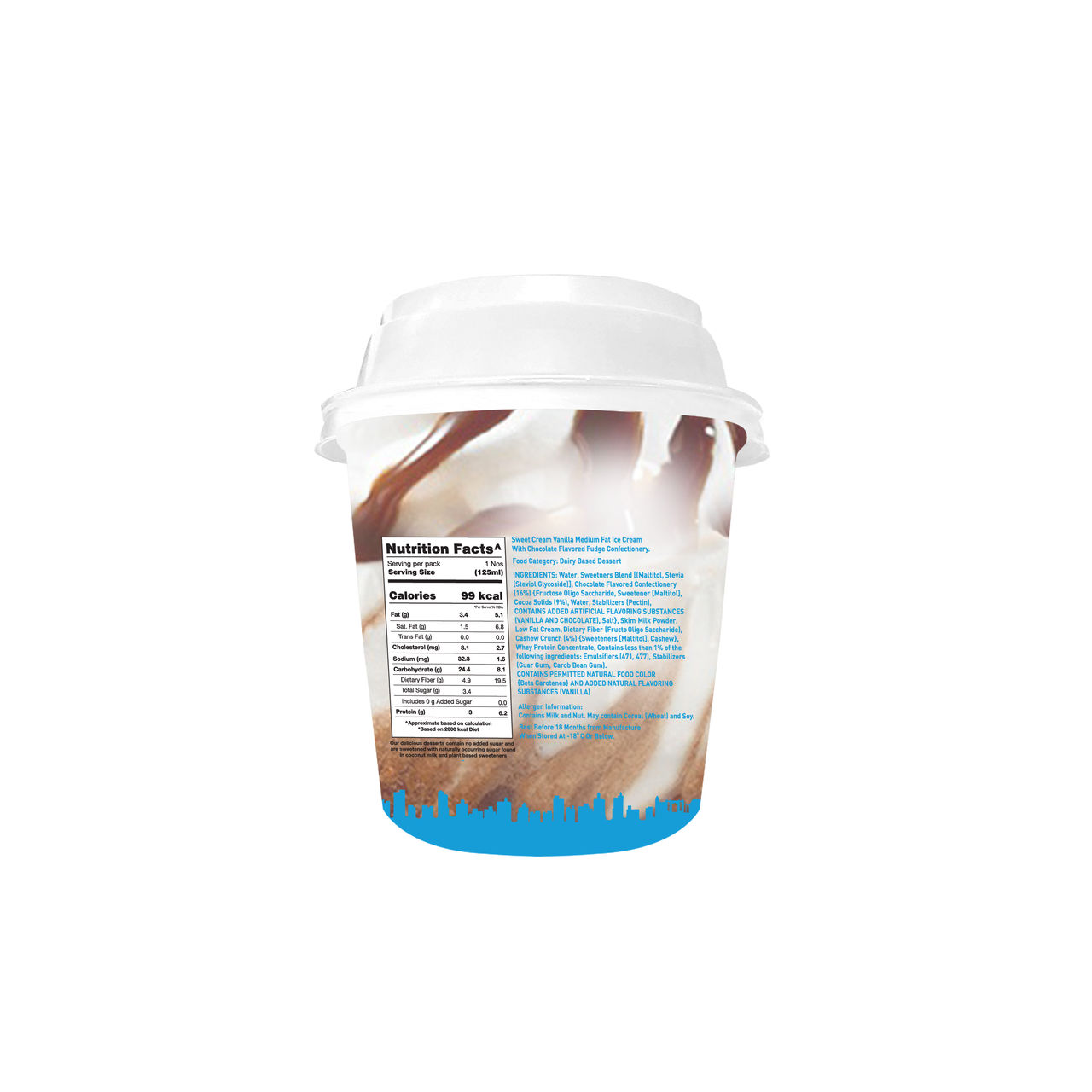 The Brooklyn Creamery Low Cal Choco Fudge Sundae