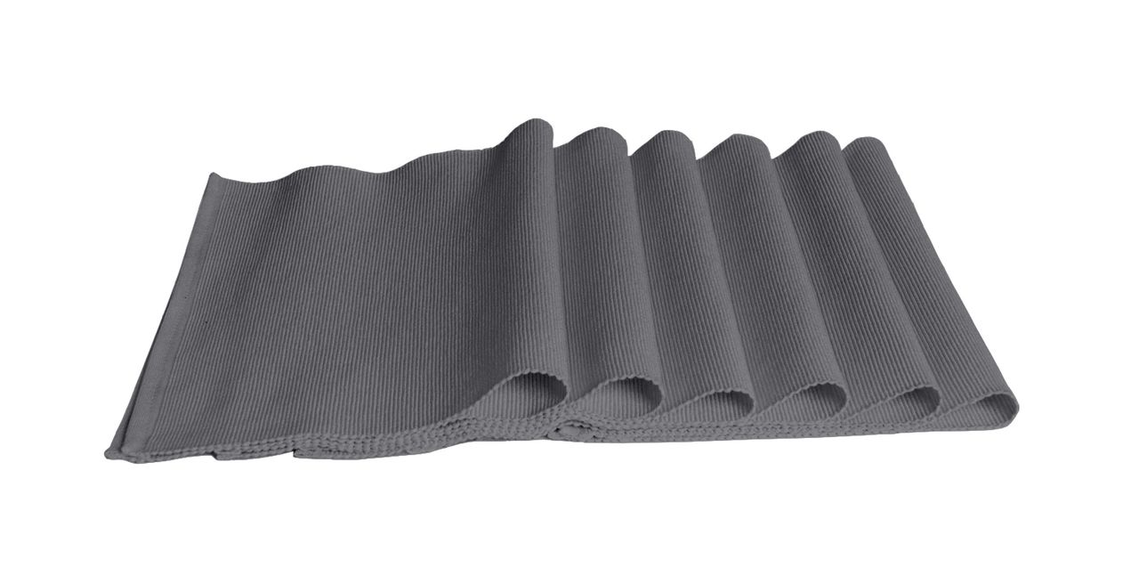 Lushomes Table Mat and Table Runner Set - Grey | 13 x 71 inch