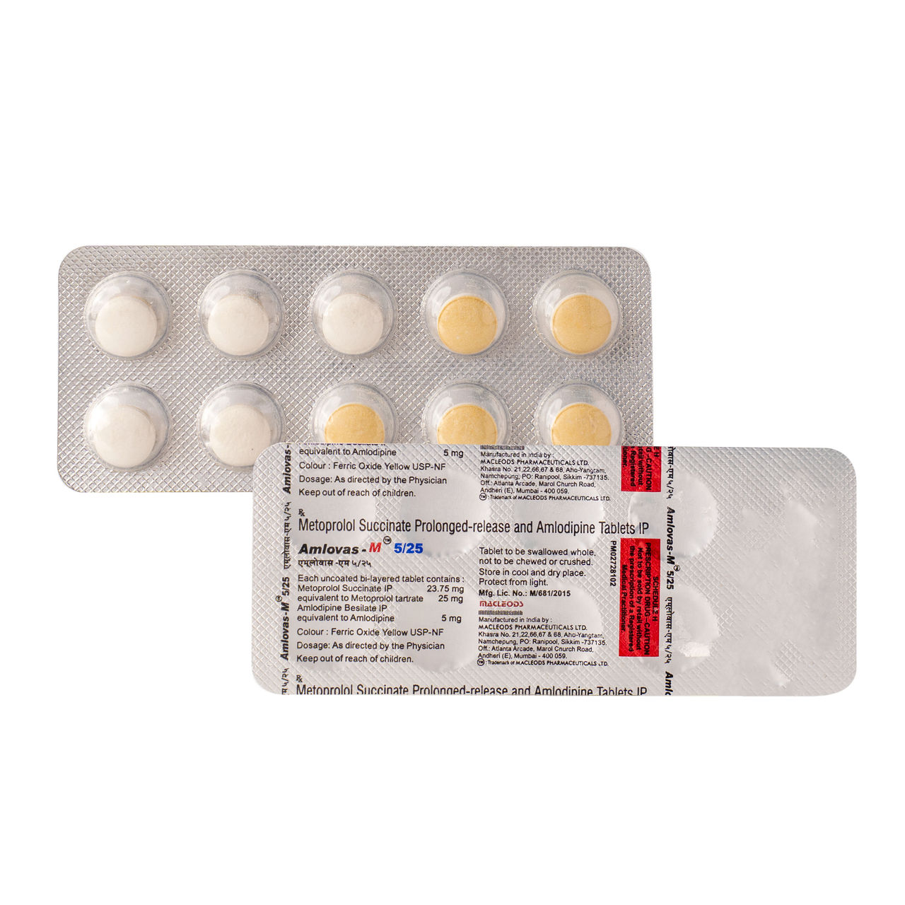 Amlovas - M 5/25 Tablets PR