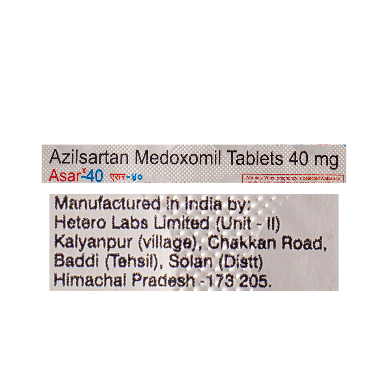 Asar-40 Tablets