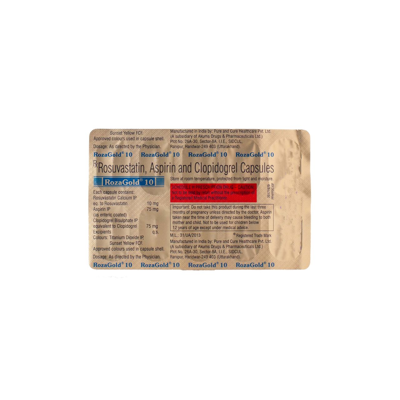 Rozagold 10 Capsules