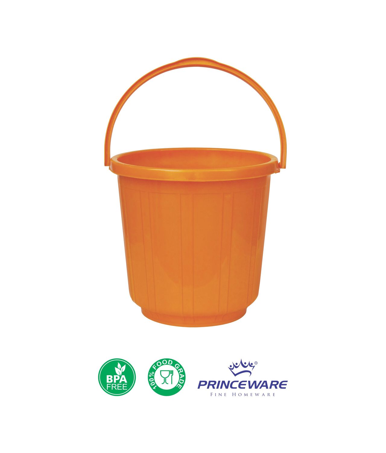 Princeware Super Delux Strong Bucket 16 Litre- Orange
