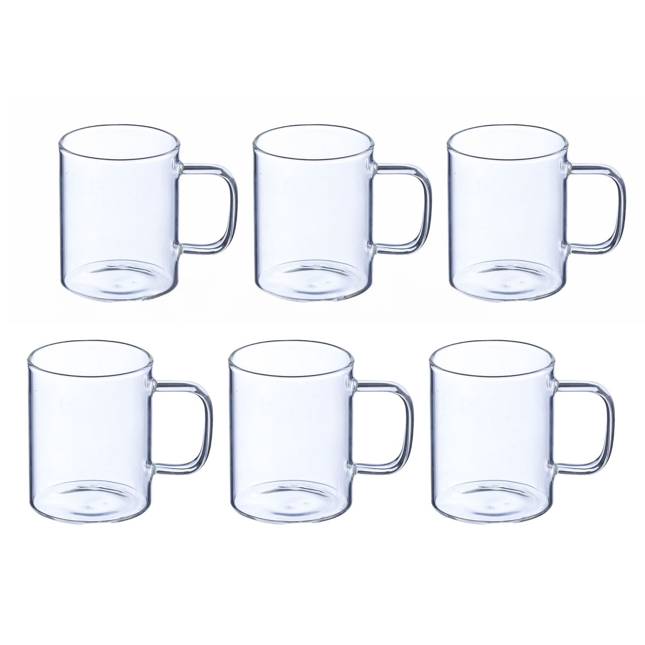 Sanjeev Kapoor Vigo Borosilicate Mug 220 Ml - Set Of 6 Pcs