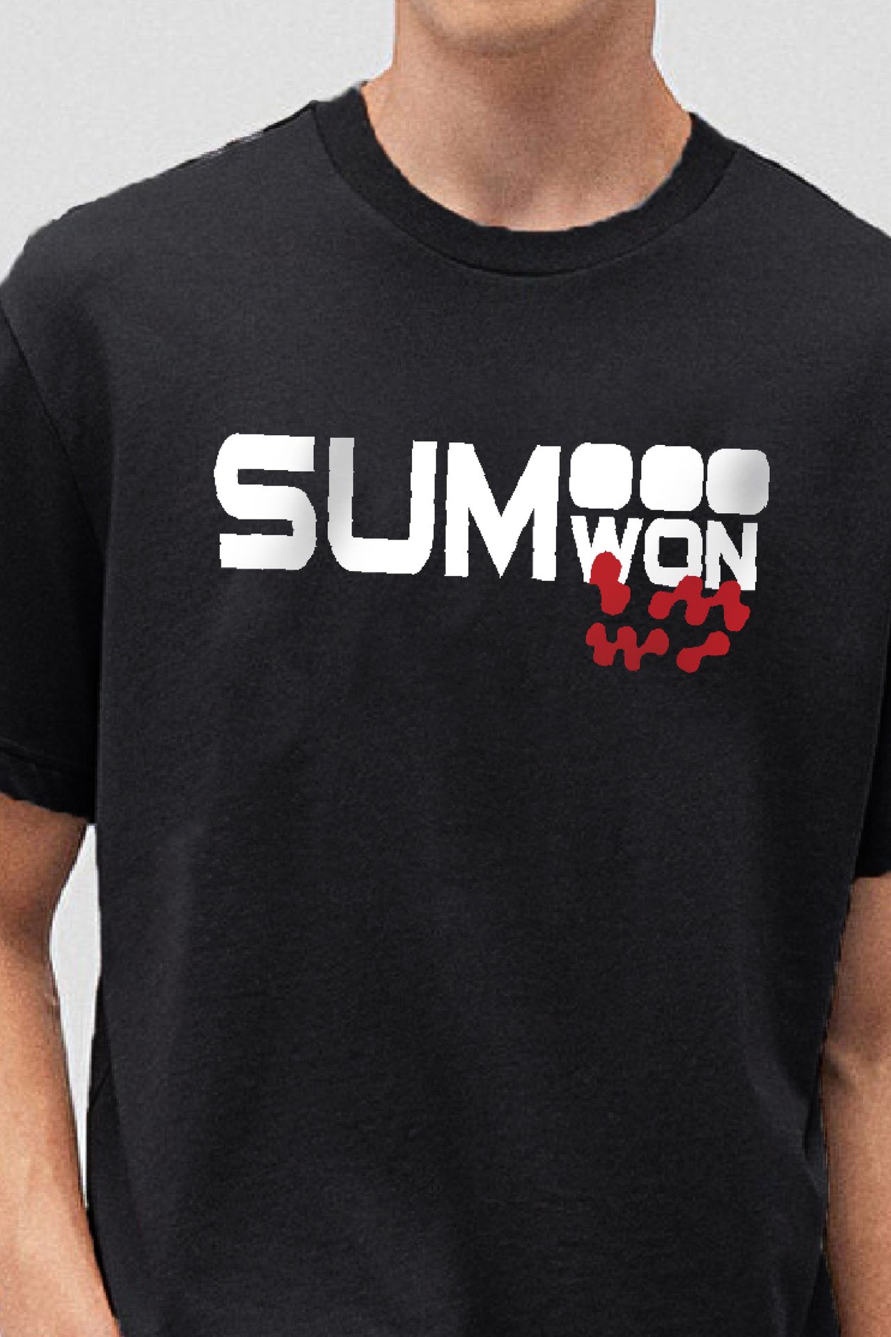 De Tees Men's Half Sleeve T-shirt | MHS-SUMWON | Black - XL