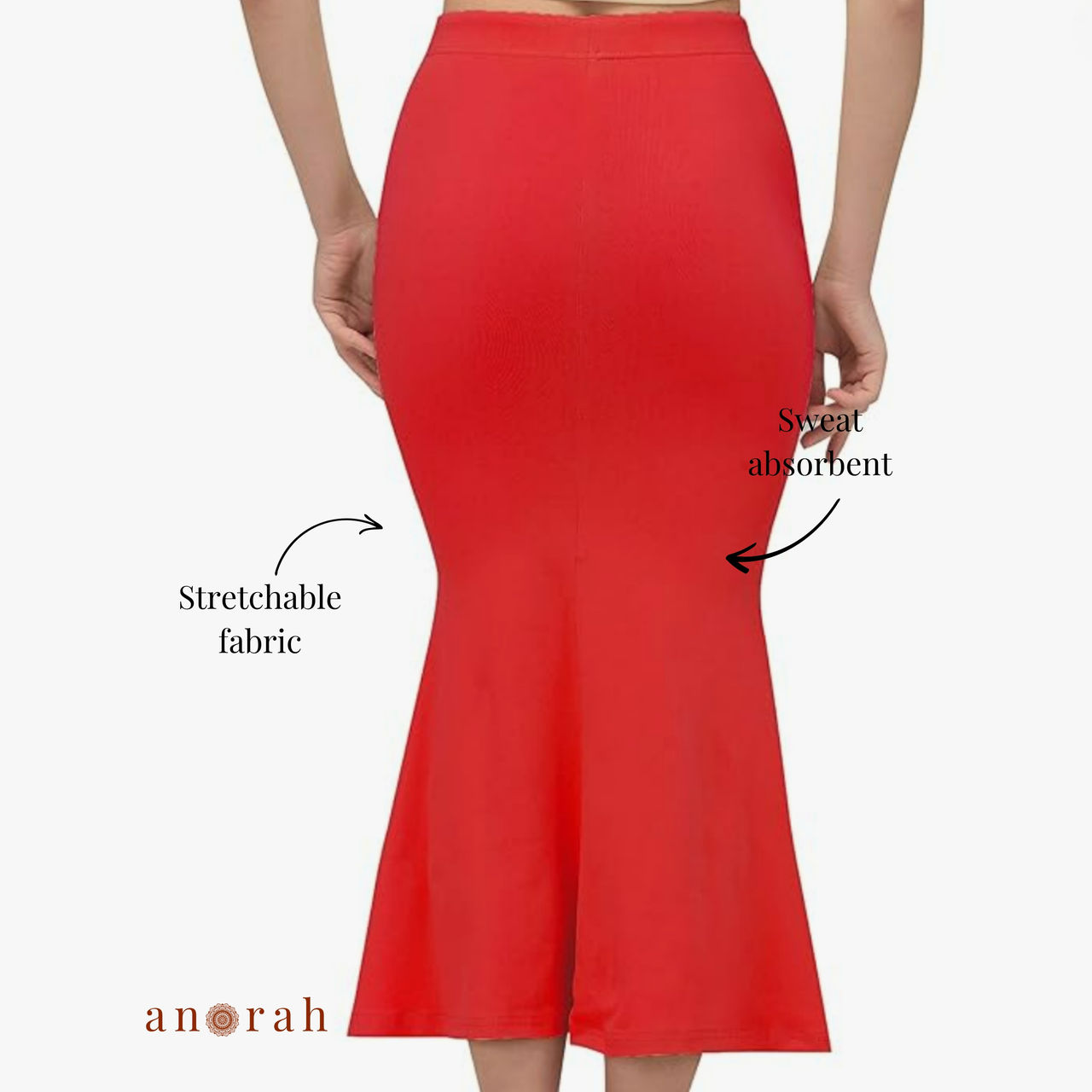 Anorah Saree Shapewear - Red