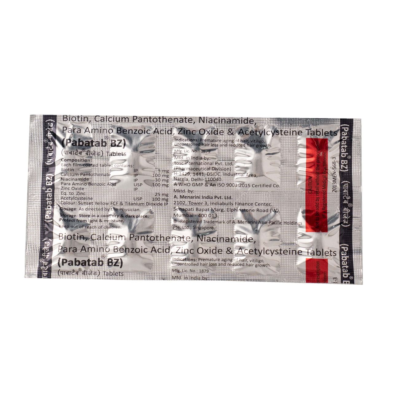 Pabatab BZ Tablets