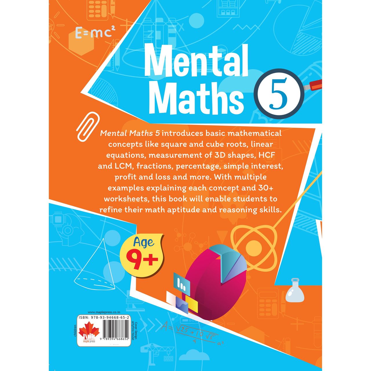 Mental Maths - Mathematics Activity Book 5 for class 5+, Age 9+ - Math Activity Book for Children