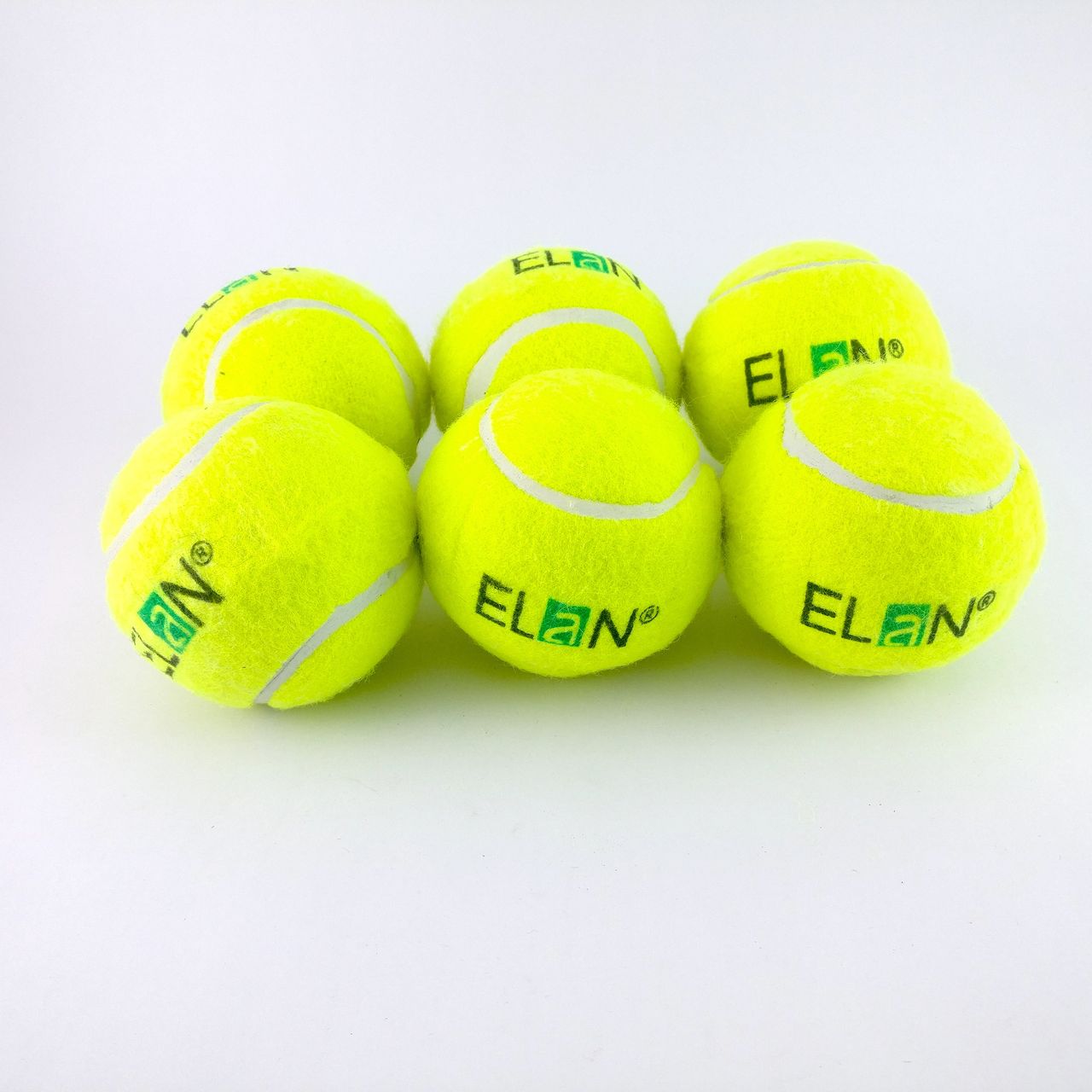 Elan Elan Tennis Ball Pack of 6 Solid Core