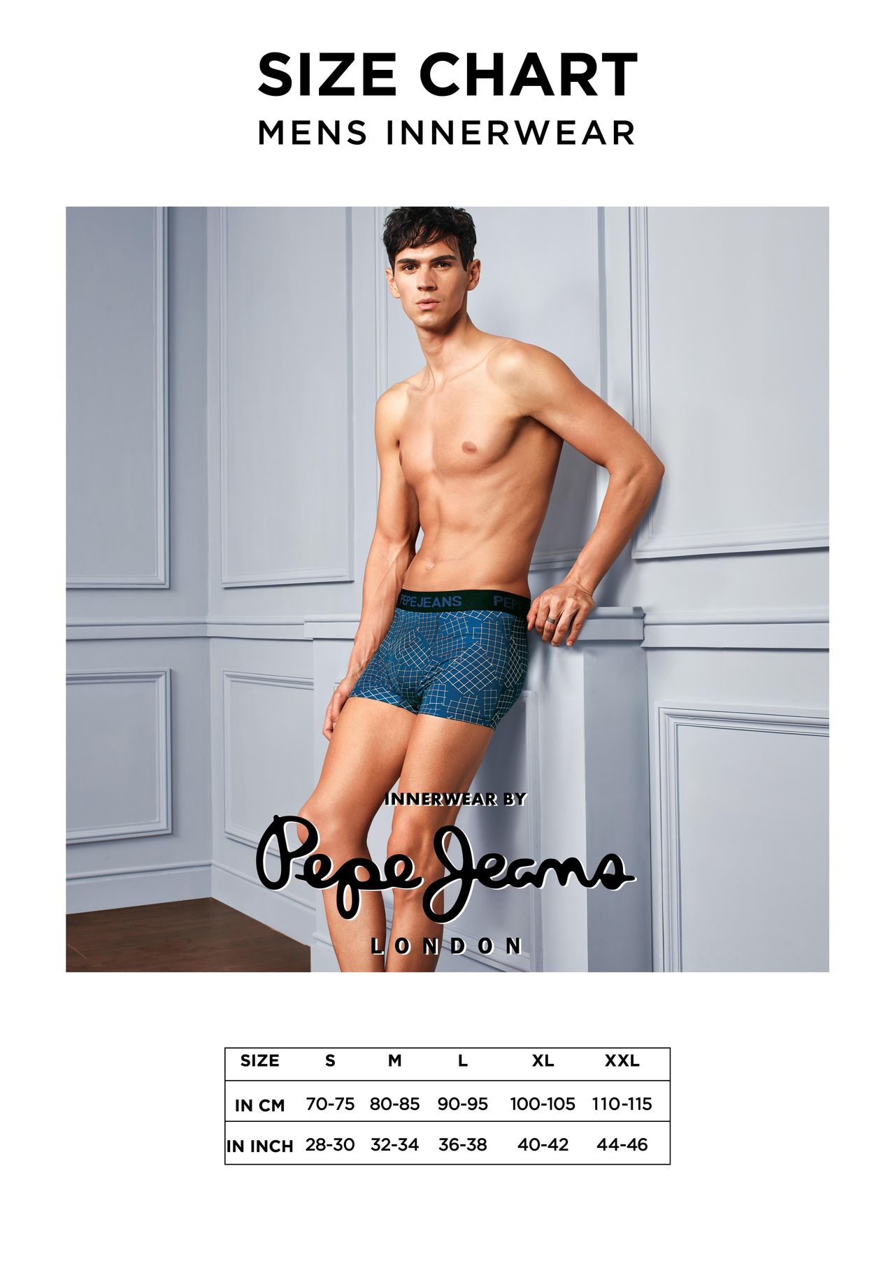 Pepe Jeans Men's Trunk - S | Cotton Blend | Sweat-Resistant | Blue