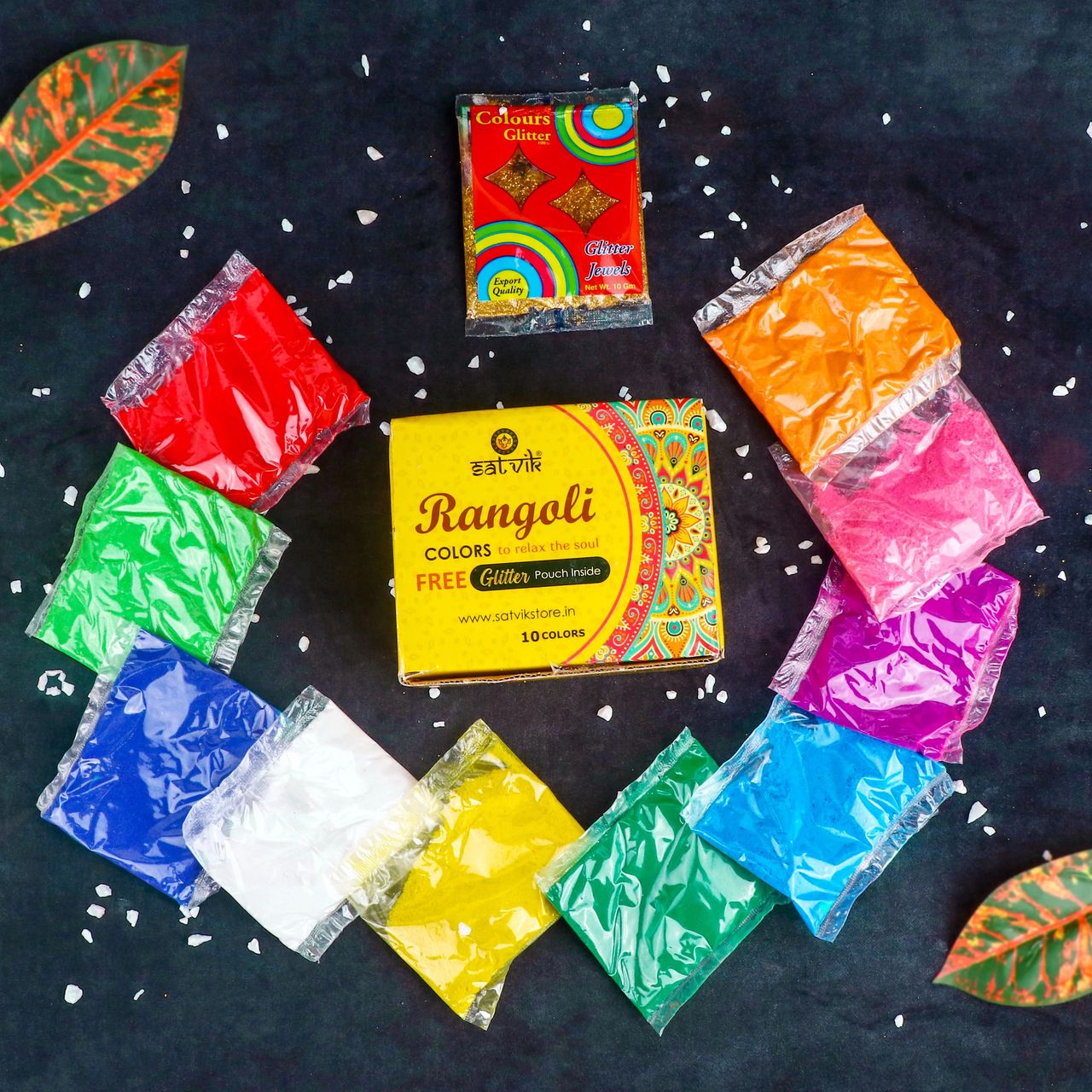 Satvik Rangoli Pack of 10 - Pouch