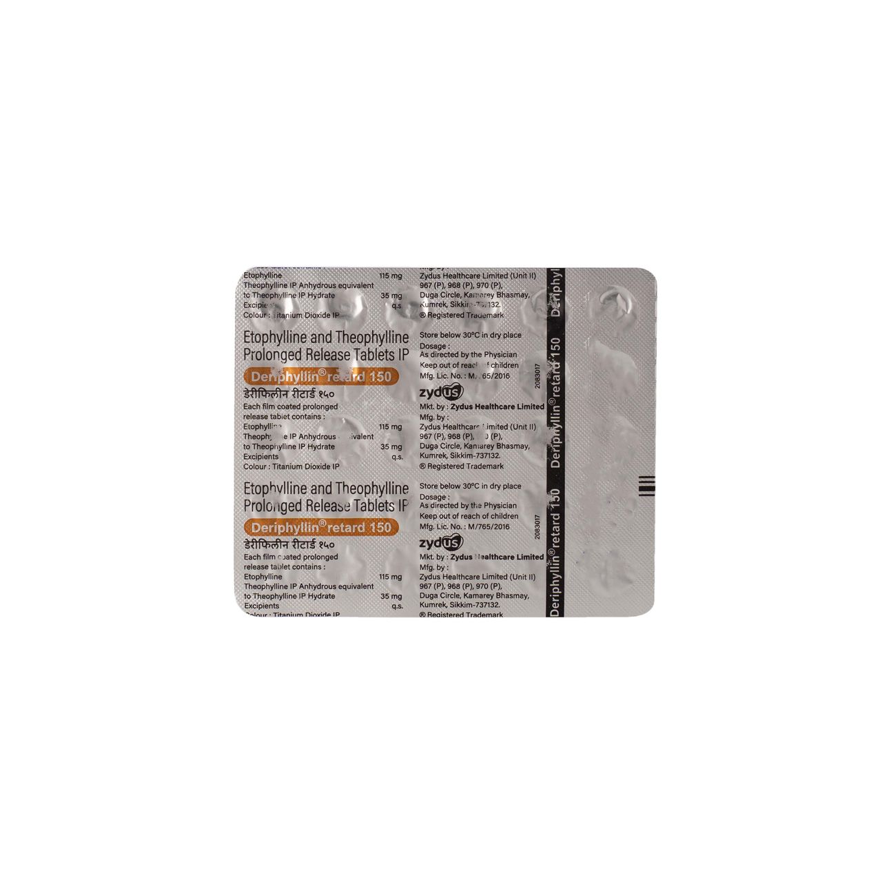 Deriphyllin Retard 150 Tablet Pr