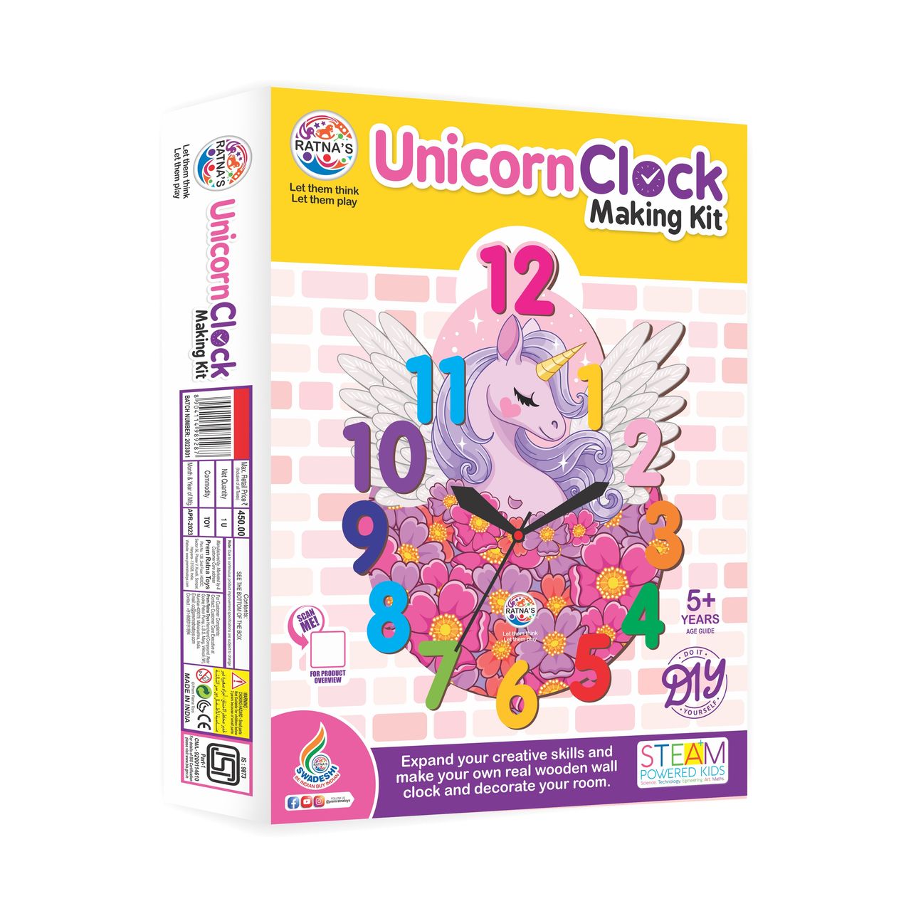 Ratna's Unicorn Clock Making Kit