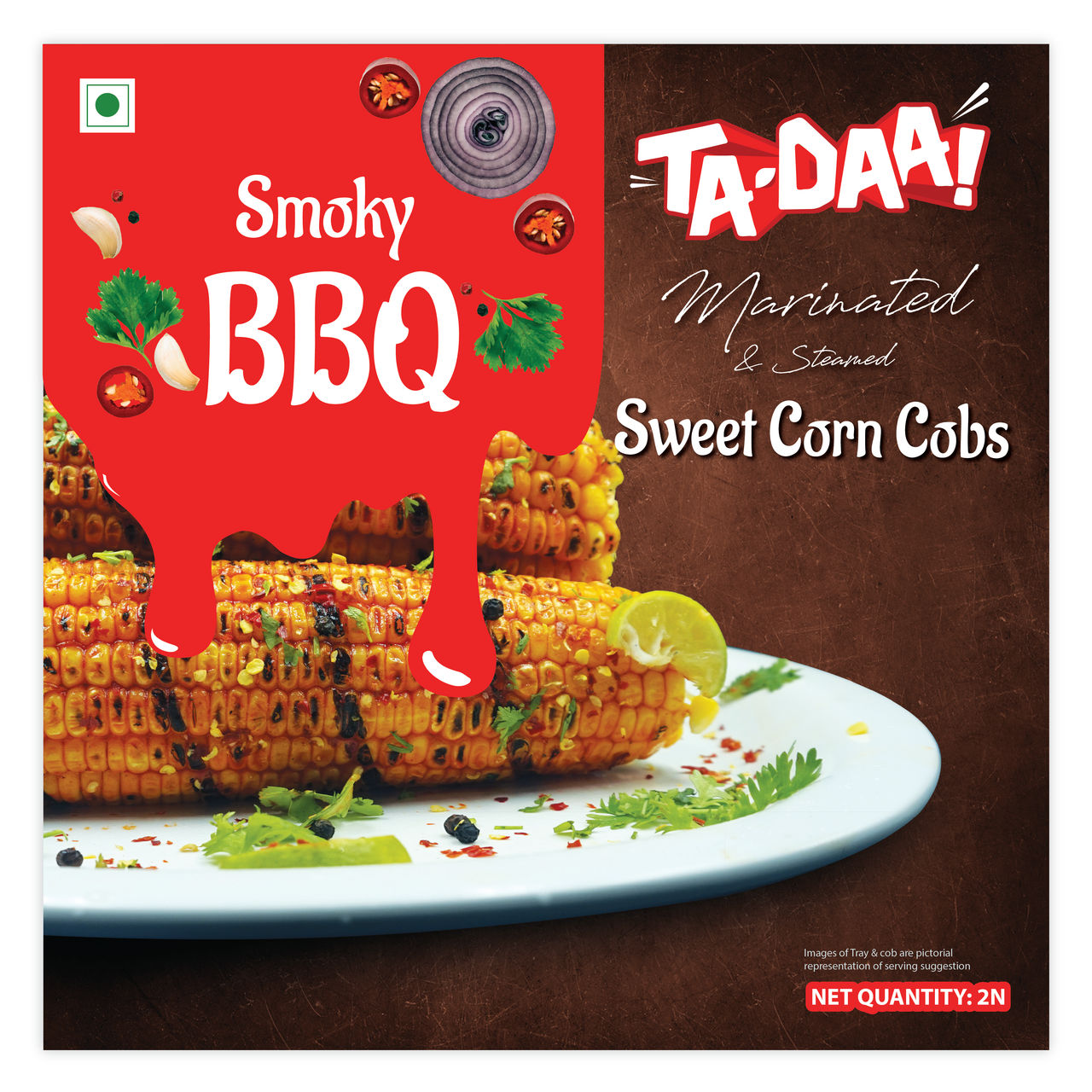 Tadaa Sweetcorn Marinated Cob Smoky BBQ