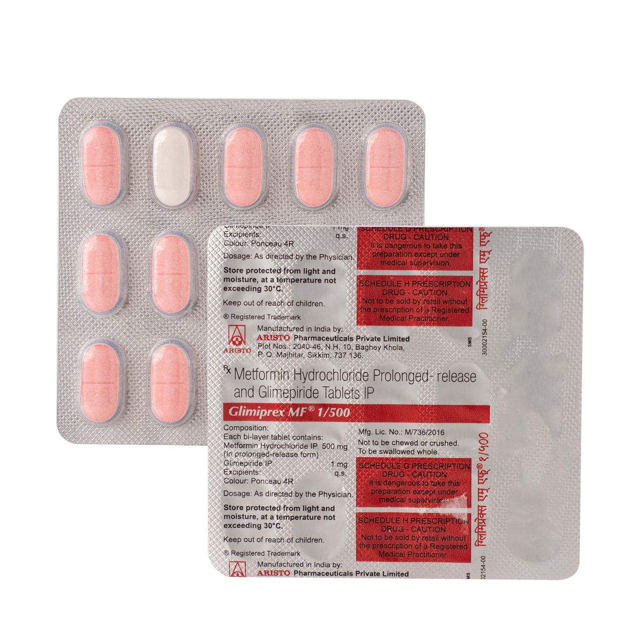 Glimiprex MF 1/500 Tablets PR