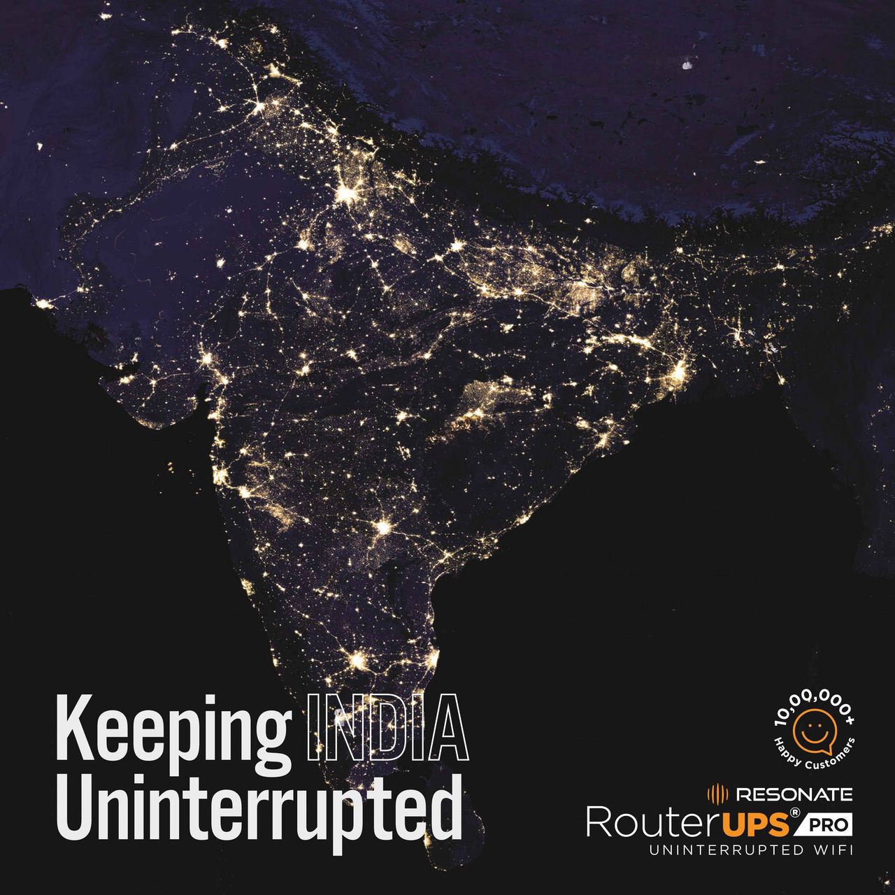 RESONATE RouterUPS Pro 10400mAh PowerBank for JioFiber, Airtel Xstream & 12V - 3A WiFi Routers