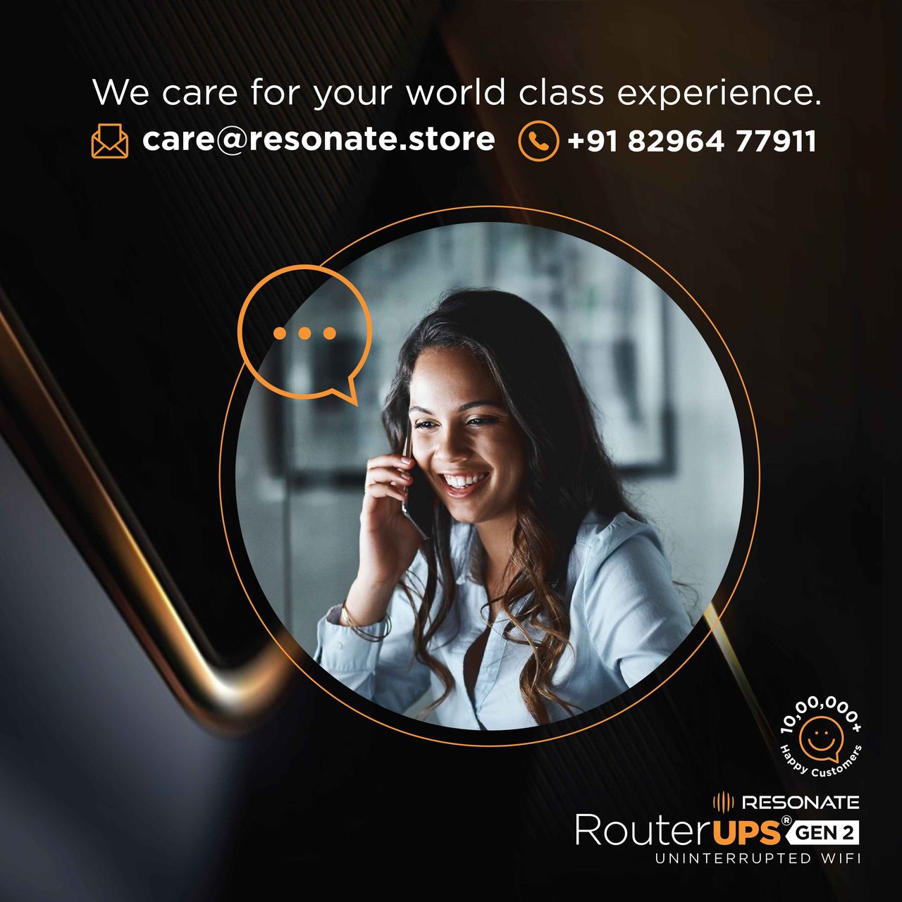 RESONATE RouterUPS Gen2 | Mini UPS for 12V upto 2A |7800mAh PowerBank for ACT & Other WiFi Routers