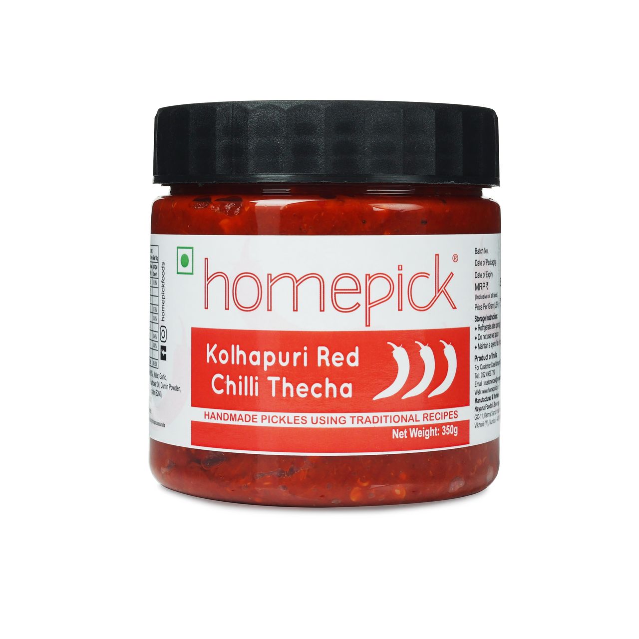 Homepick Kolhapuri Red Chilli Thecha