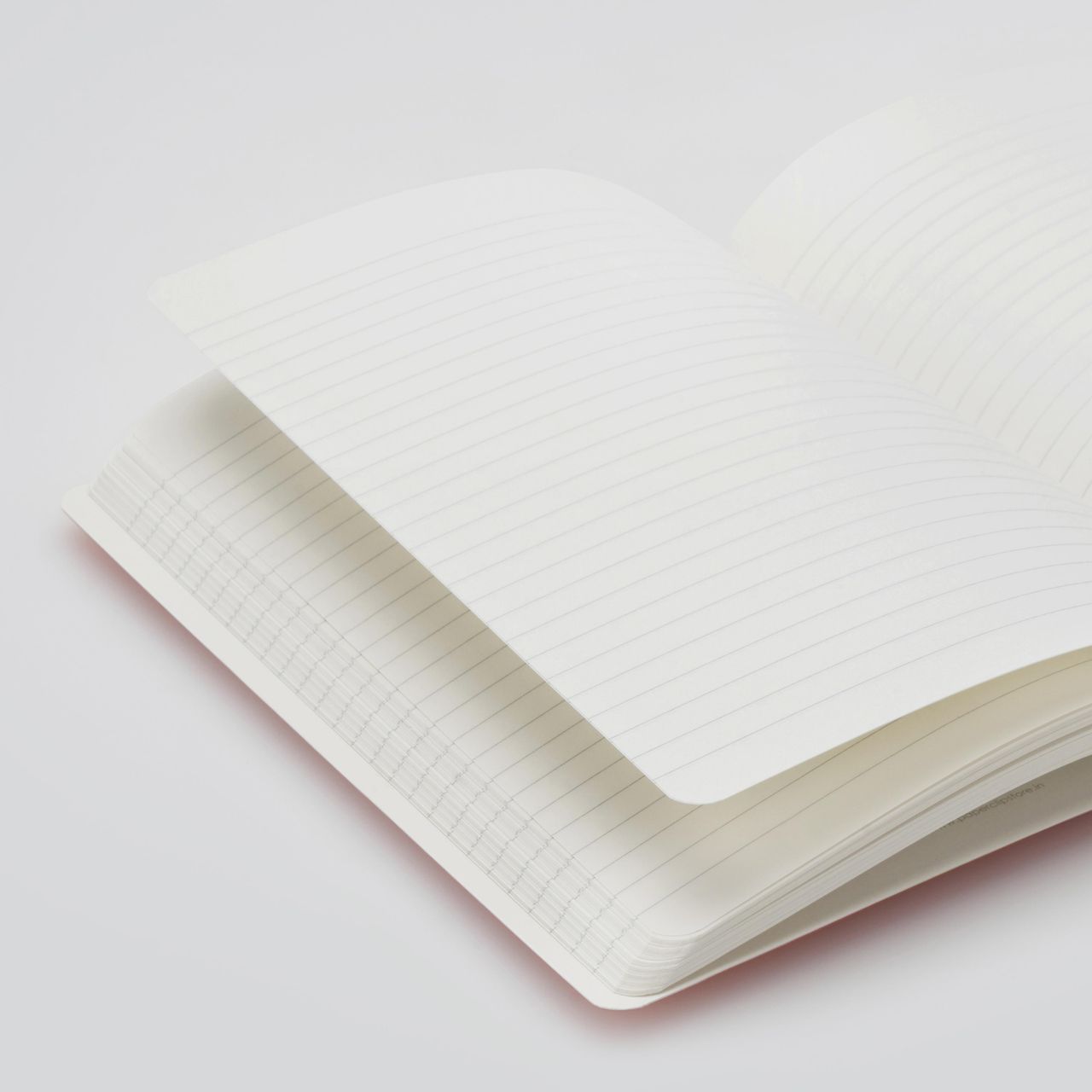 myPAPERCLIP Centre Stitch Notebook | B5 Size | Red 160 Ruled Pages Natural Shade