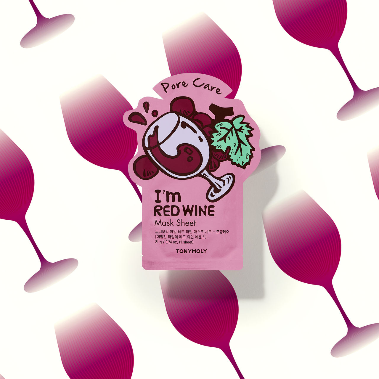 Tonymoly I'm Red Wine Sheet Mask 21 g Combo