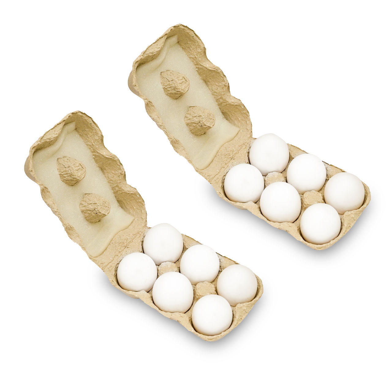 Relish White Eggs ( Pack of 6) 6 pc X 2 Combo