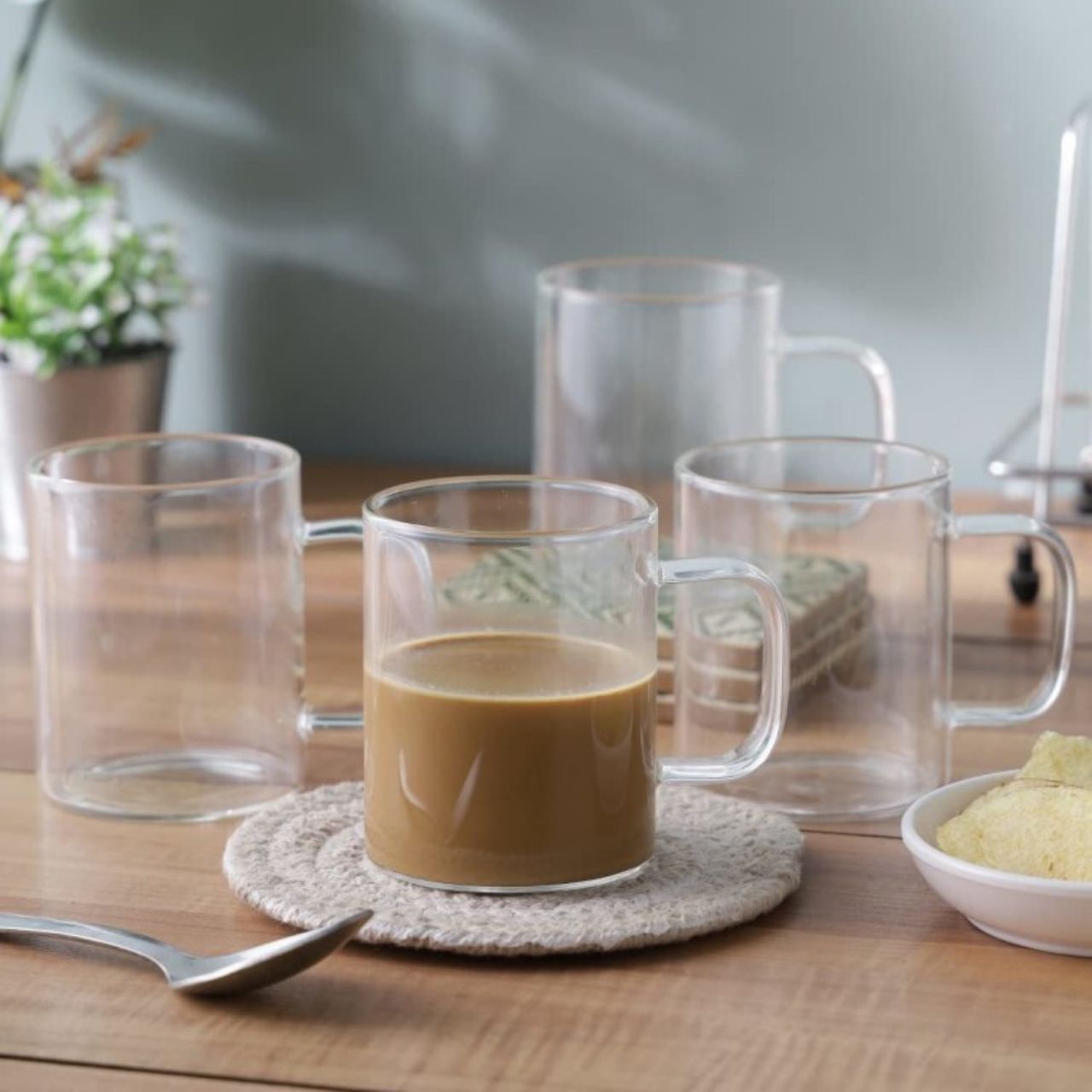 Sanjeev Kapoor Vigo Borosilicate Mug 220 Ml - Set Of 6 Pcs