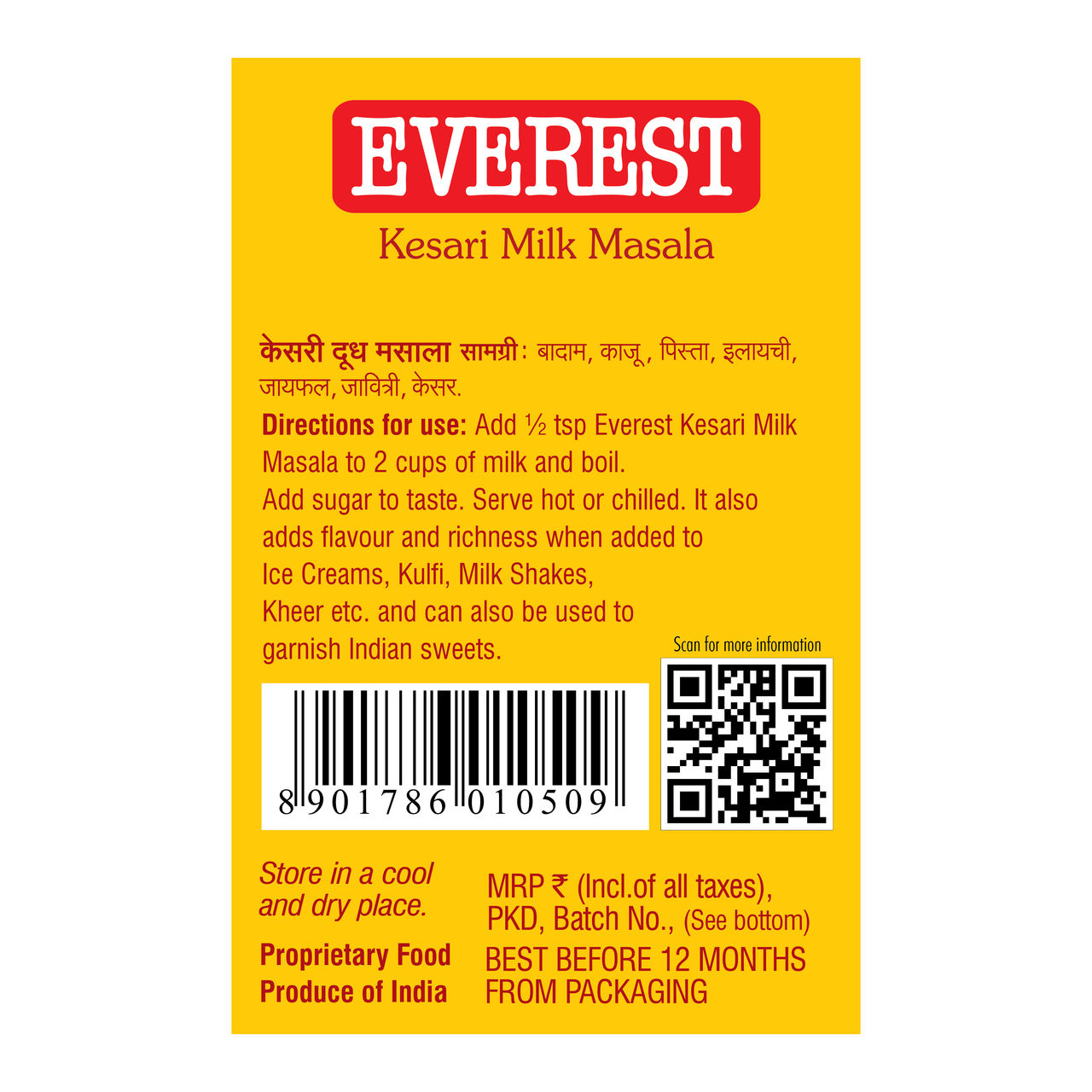 Everest Kesari Milk Masala