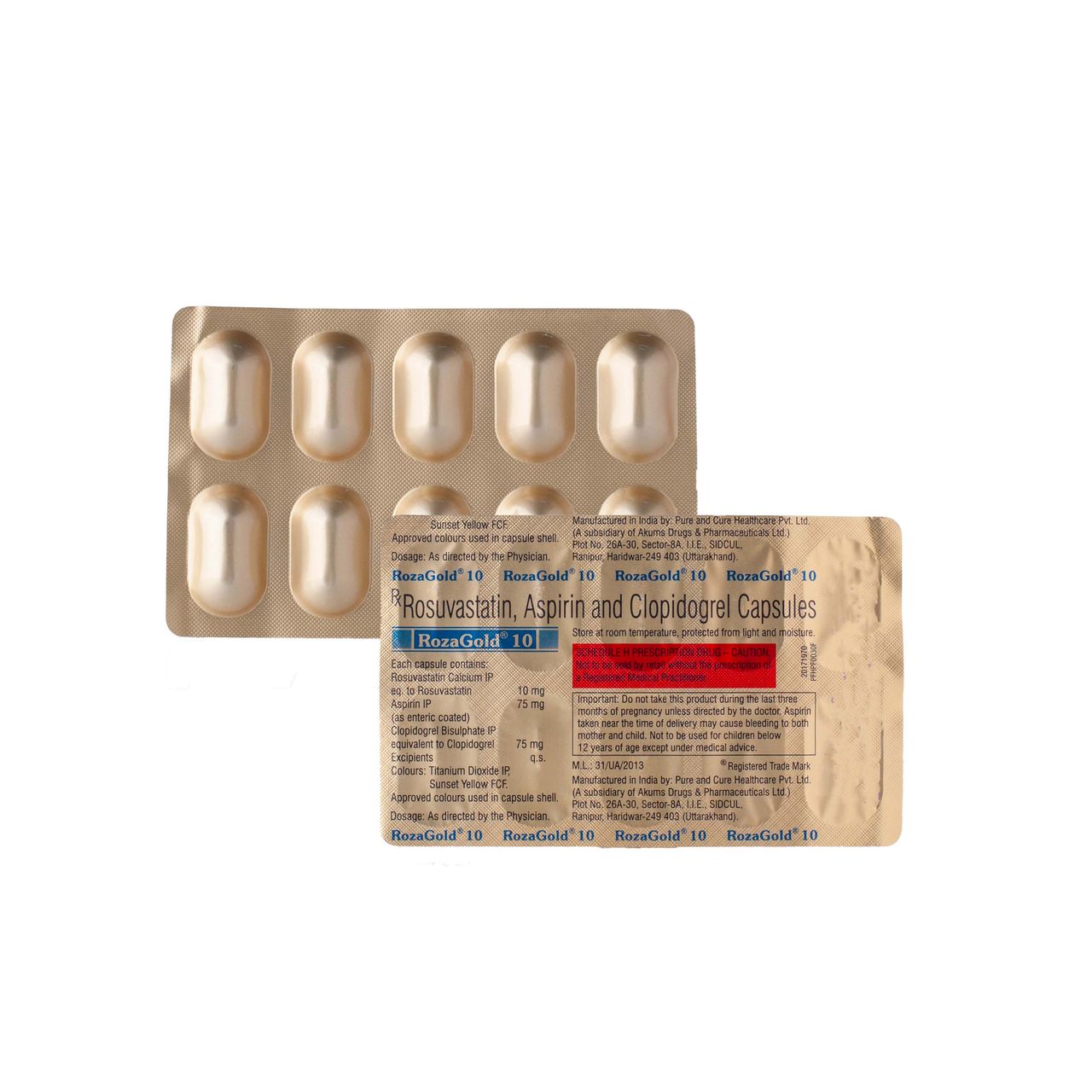 Rozagold 10 Capsules