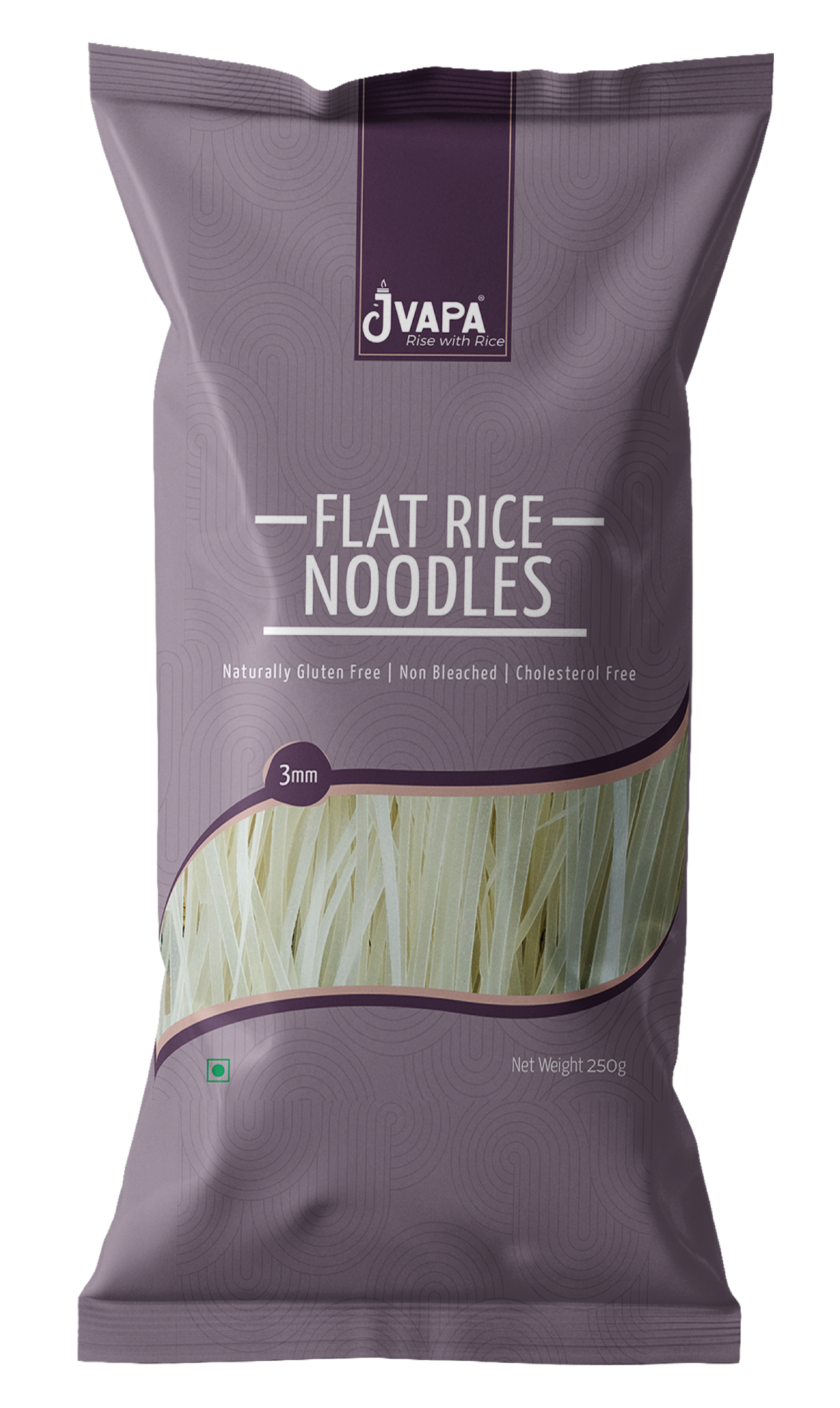 Jvapa Flat Rice Noodles (3mm) | 100% Rice | Naturally Gluten-Free | No Maida | Pad Thai & Pho