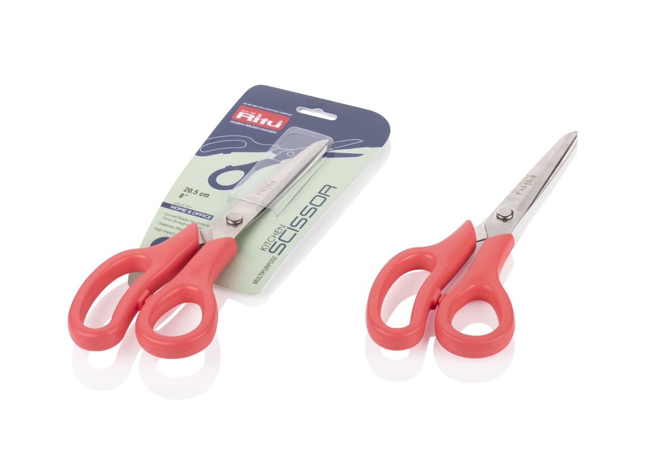 Ritu Multipurpose Kitchen Scissor 8" ( 20.5 Cm ) (Colour May Vary)