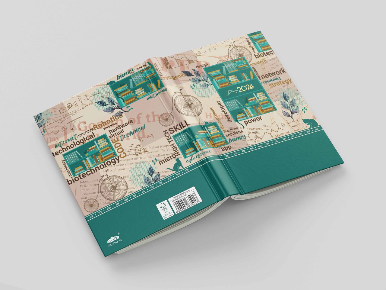 Matrikas Diary- A 5 Impresso Diary 2024 - A (148 X 205 Mm)