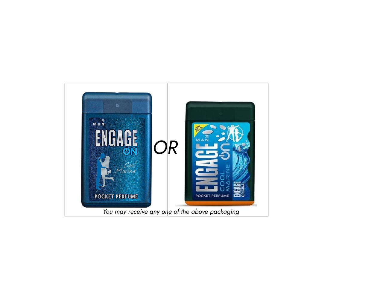 Engage ON Cool Marine Pocket Perfume For Men, Citrus & Fresh Fragrance
