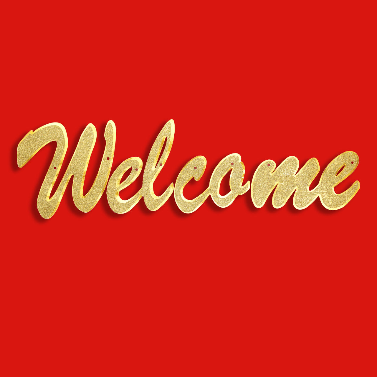 Propcon Welcome Metalic Glitter Banner